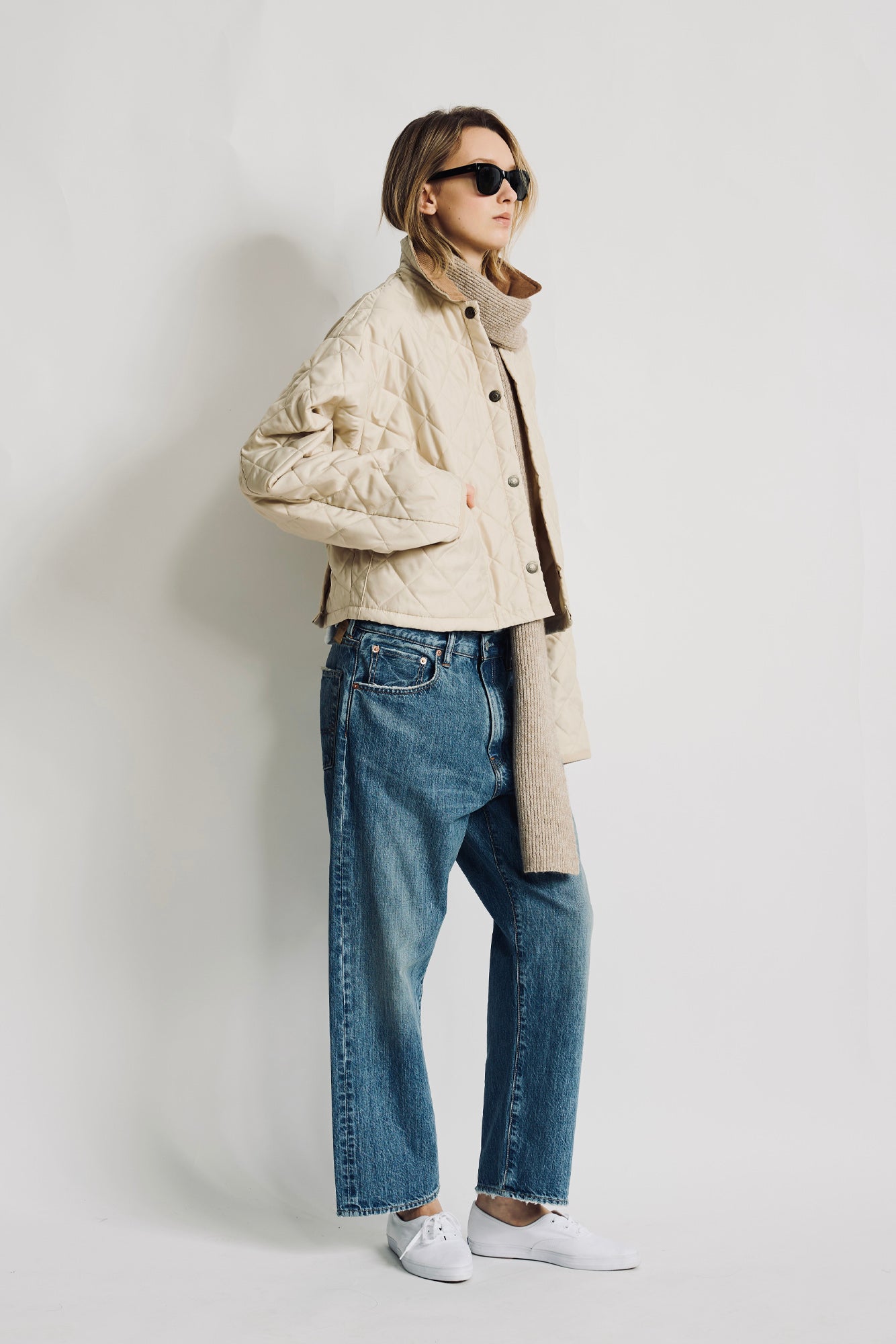 Haisley Slouch Boyfriend Jean - Rehan Blue