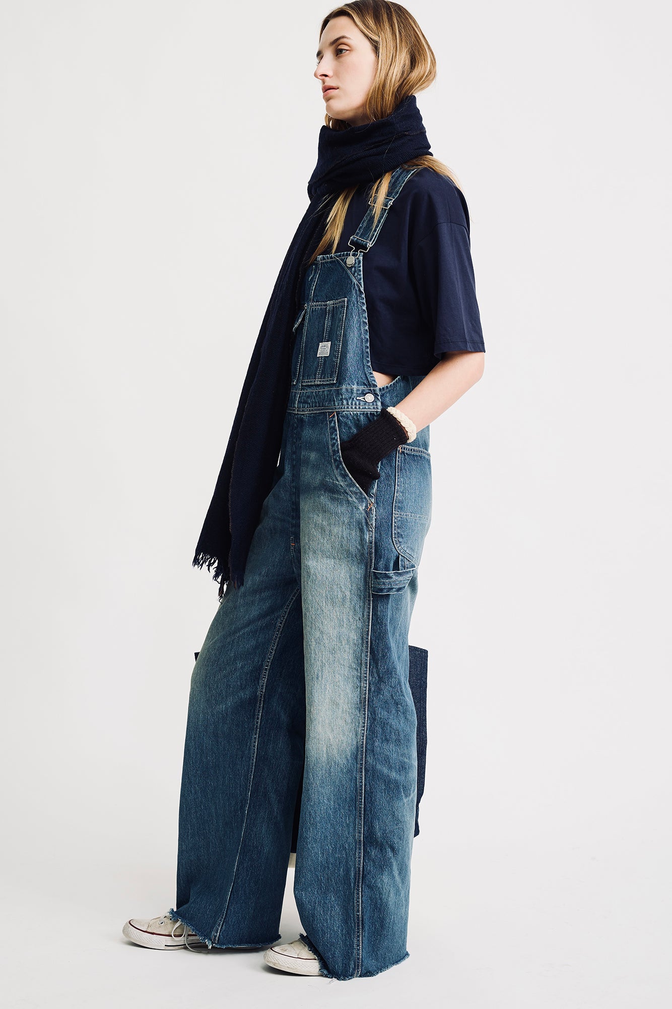 Slouch Bib Overall - Esher Blue