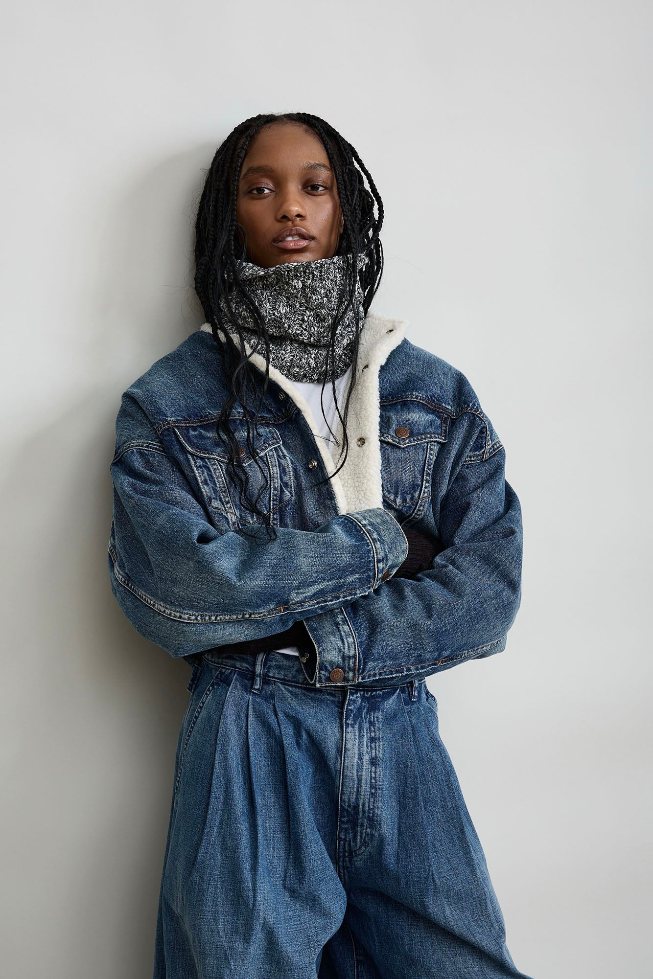 Ainsley Triple Pleat Jean - Shane Indigo