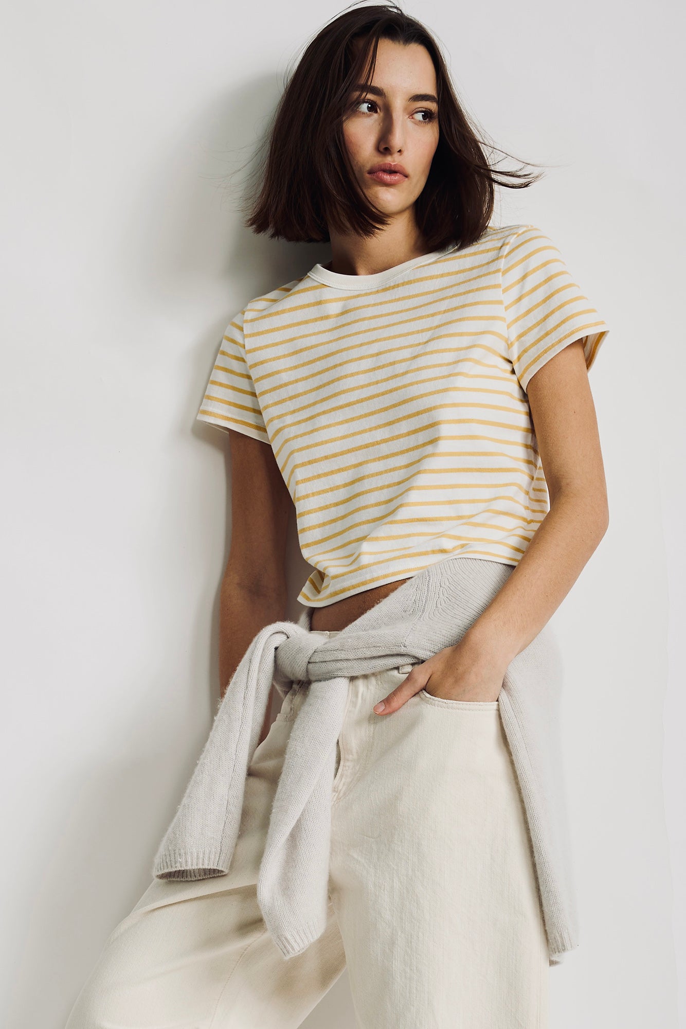 Lee Baby Striped Tee - Yellow Stripe Multi