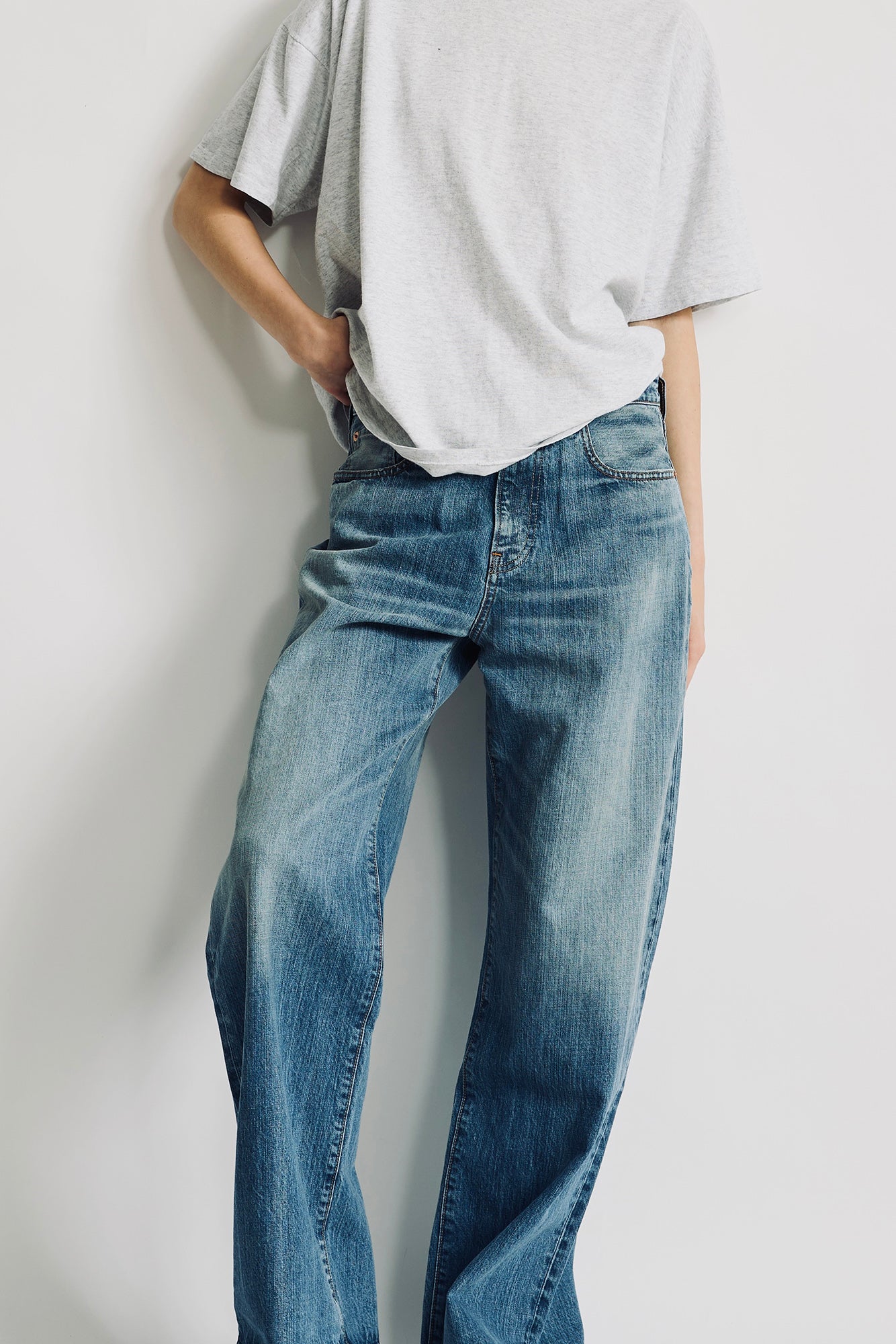 Teri Wide Leg Jean - Lexington Blue