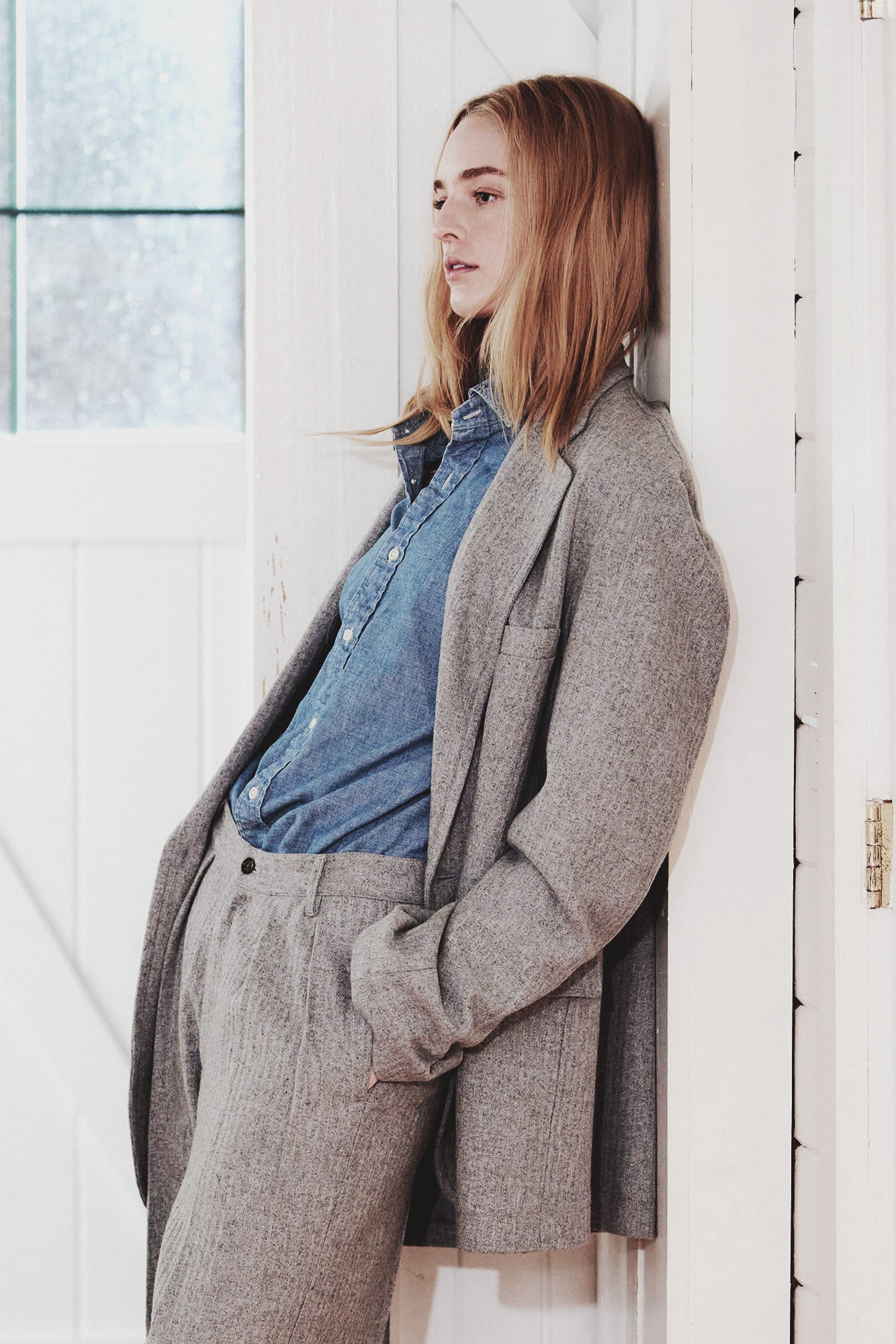 Deconstructed Blazer - Light Grey