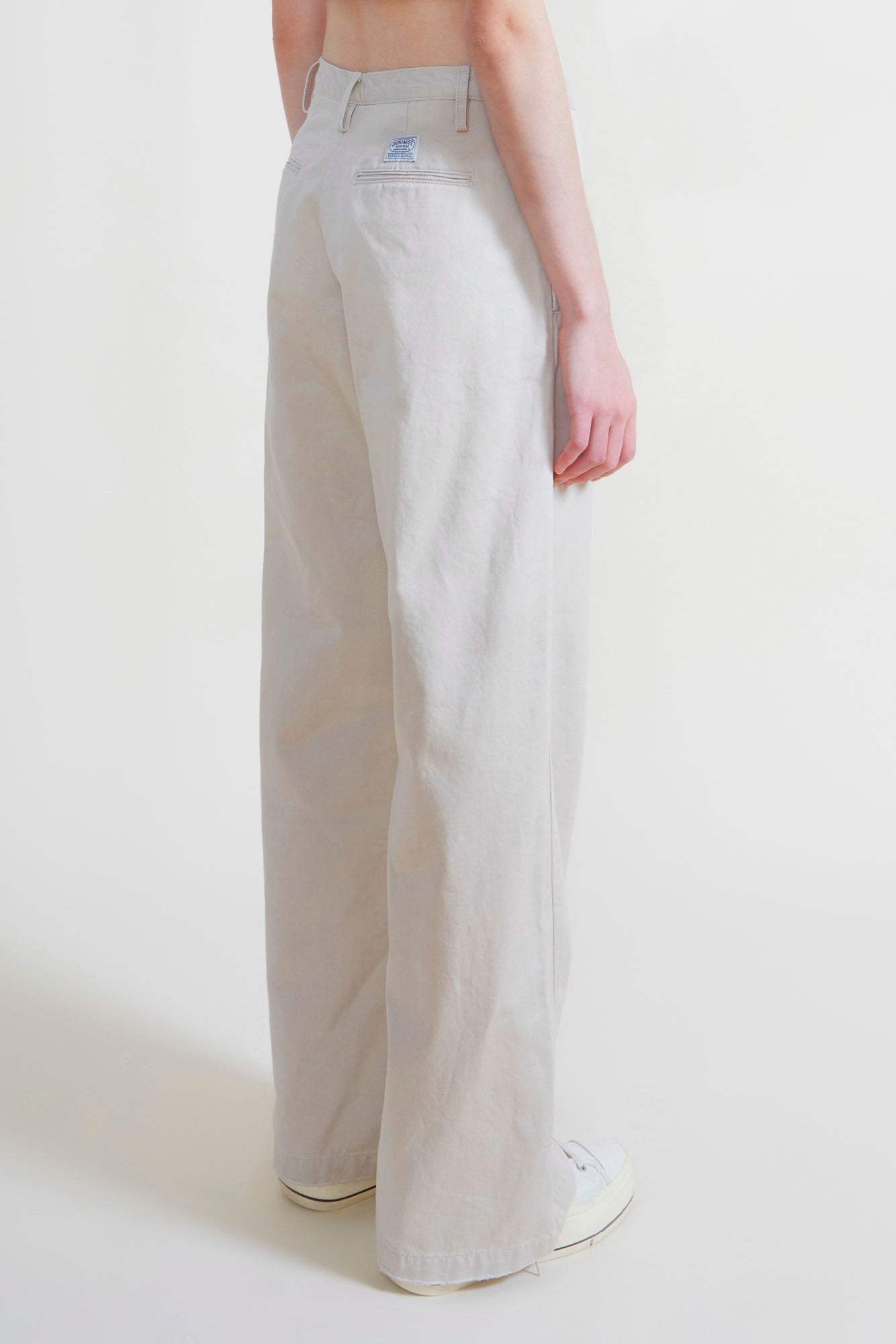 Teri Wide Leg Chino - Ivory