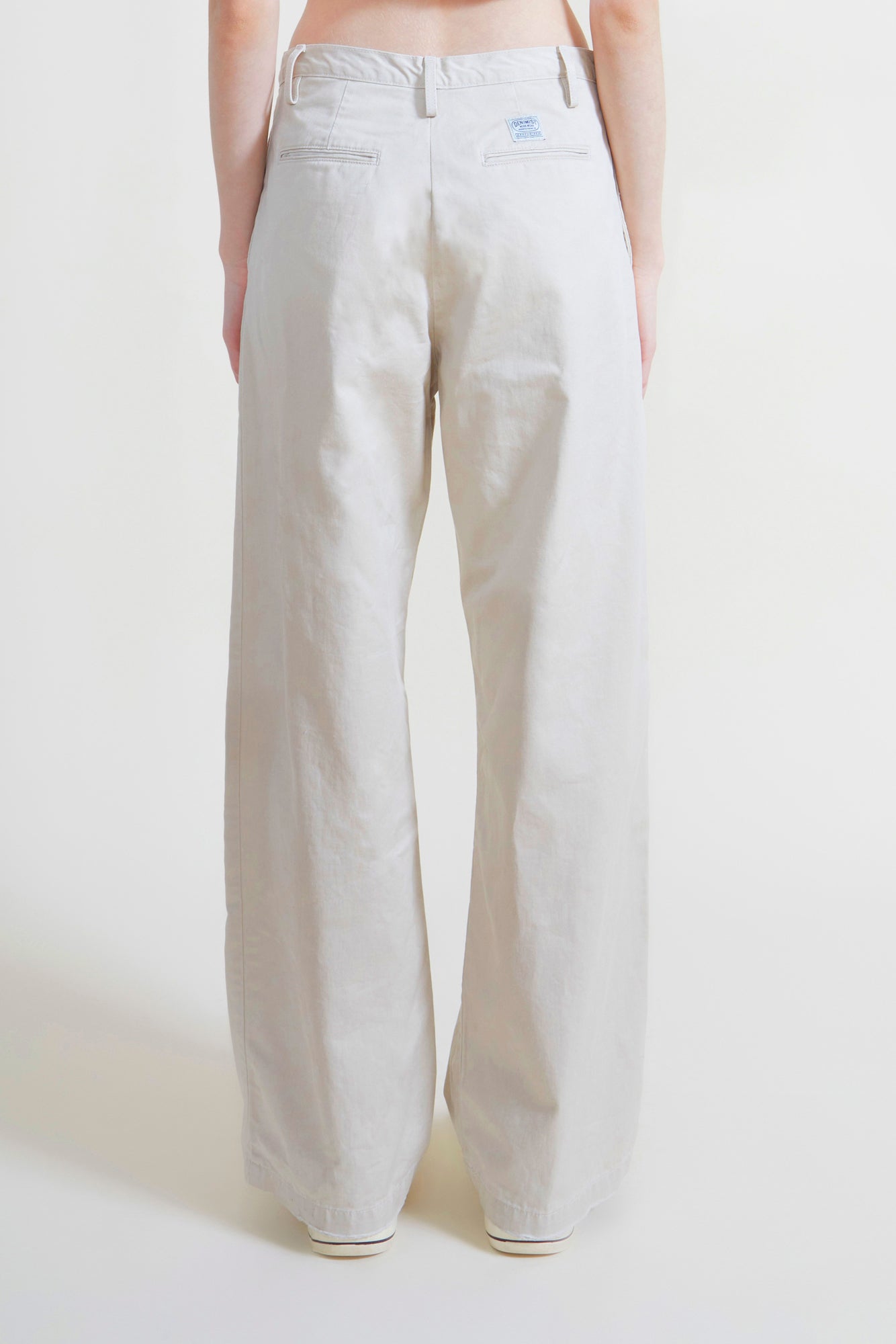 Teri Wide Leg Chino - Ivory