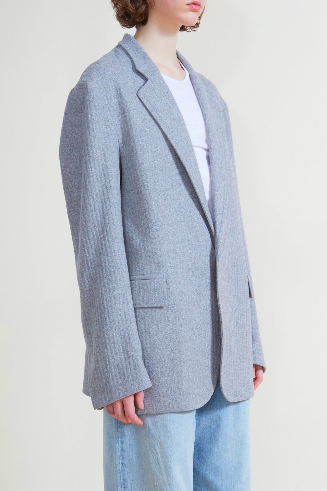 Deconstructed Blazer - Light Grey