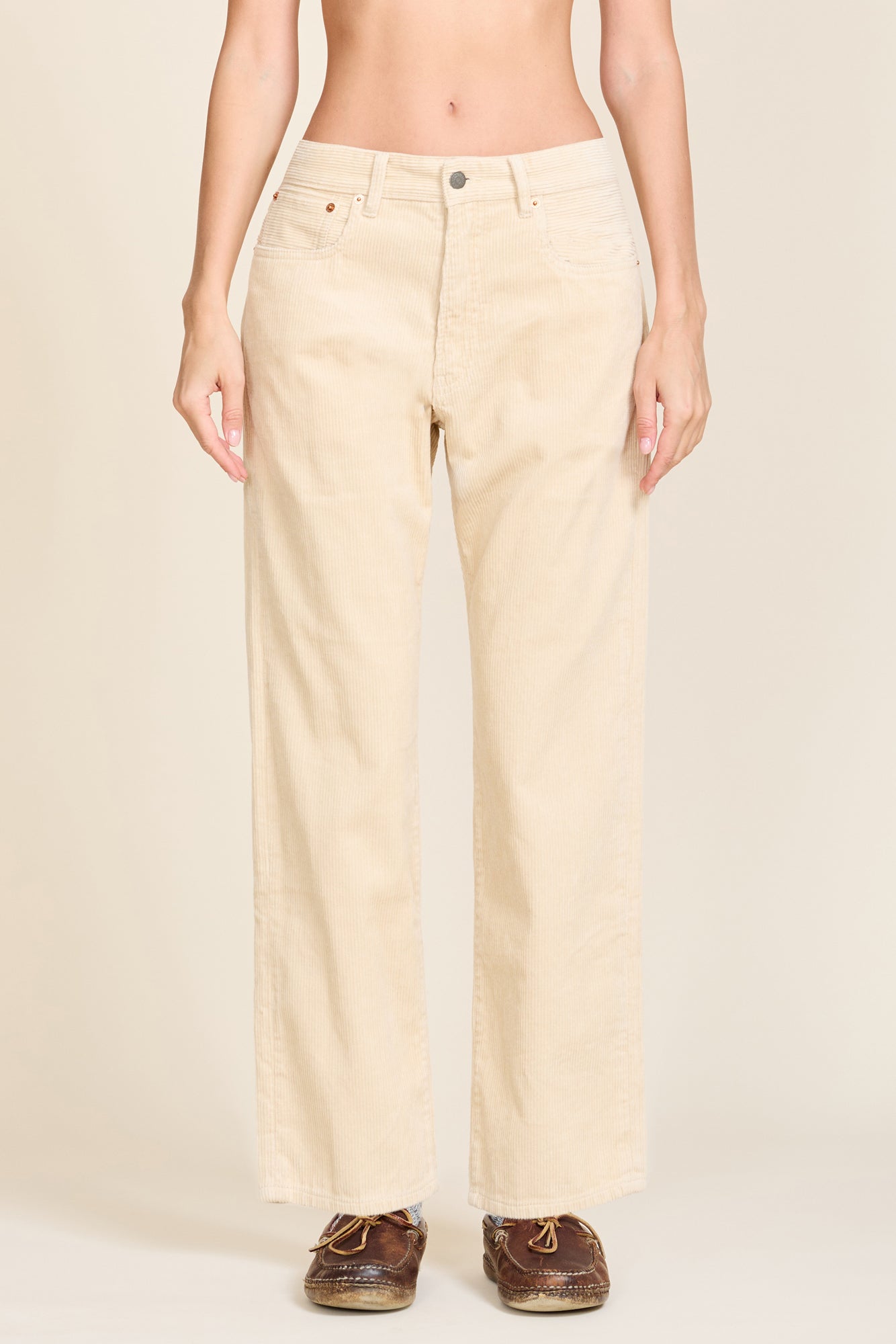 Lucy Boyfriend Pant - Sand Corduroy