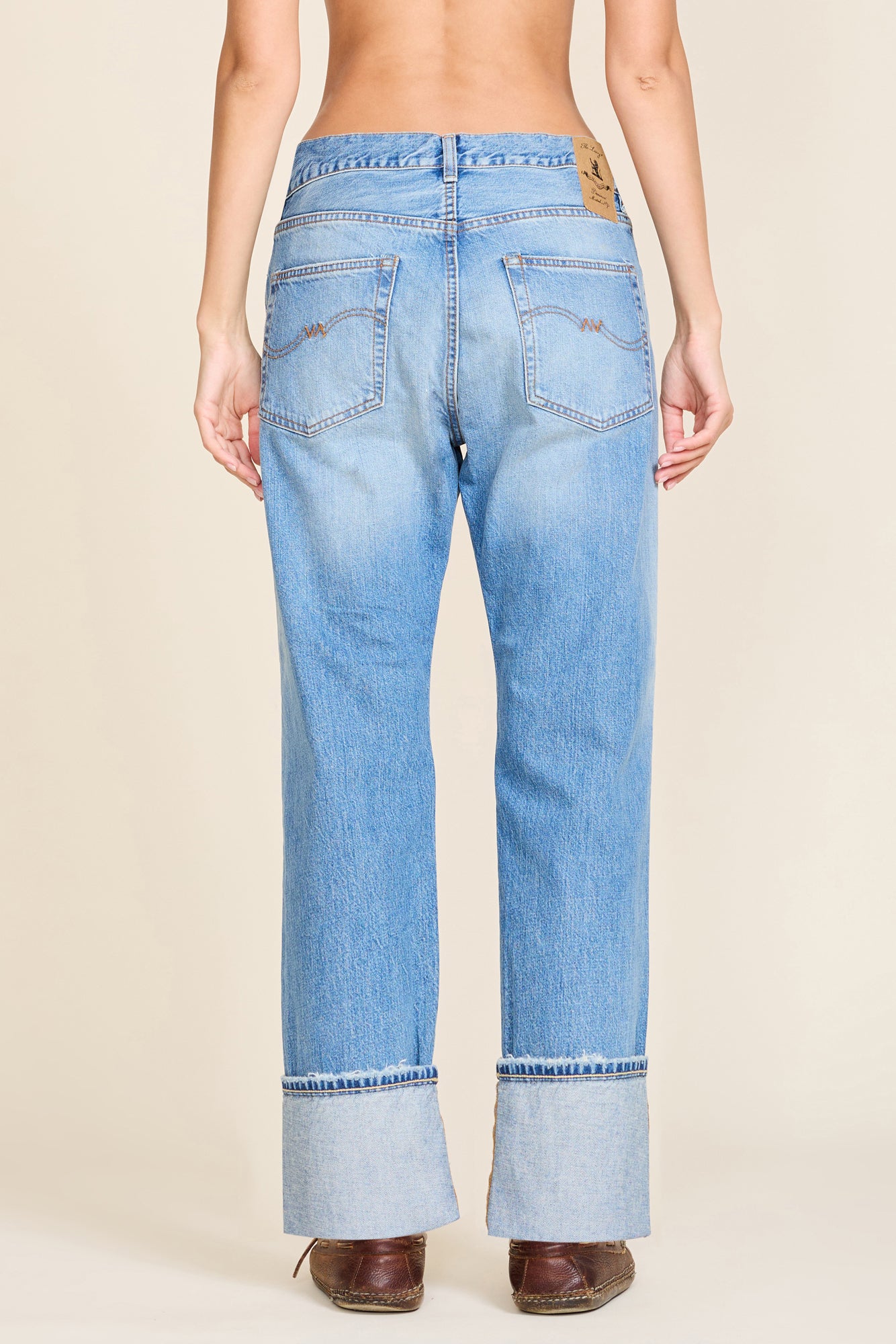 Lucy Boyfriend Jean - Alsen w/ Rips and Cuff