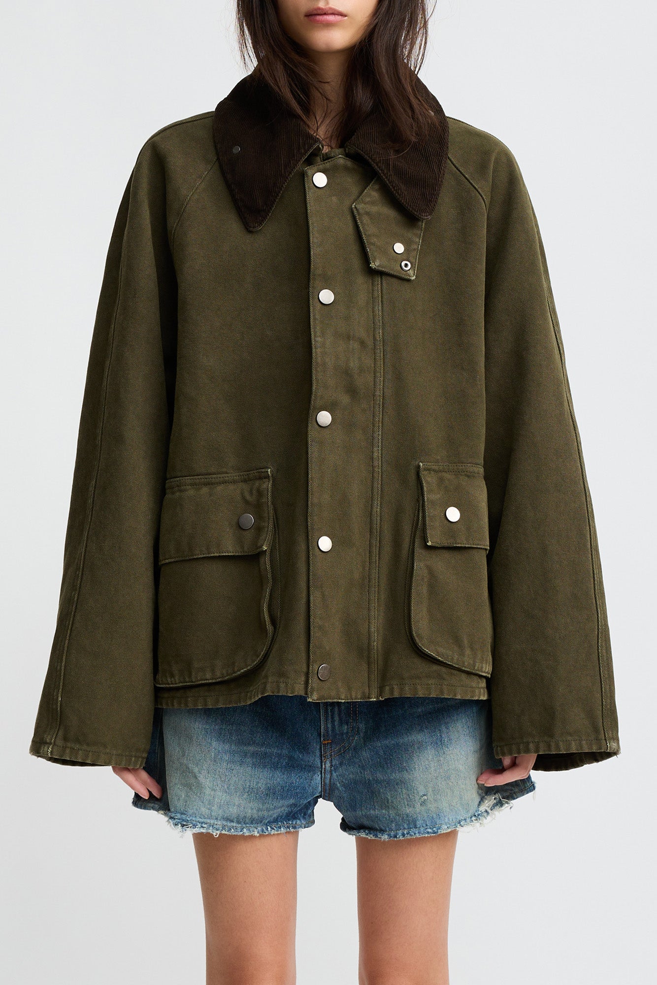 Oversized Field Jacket - Olive