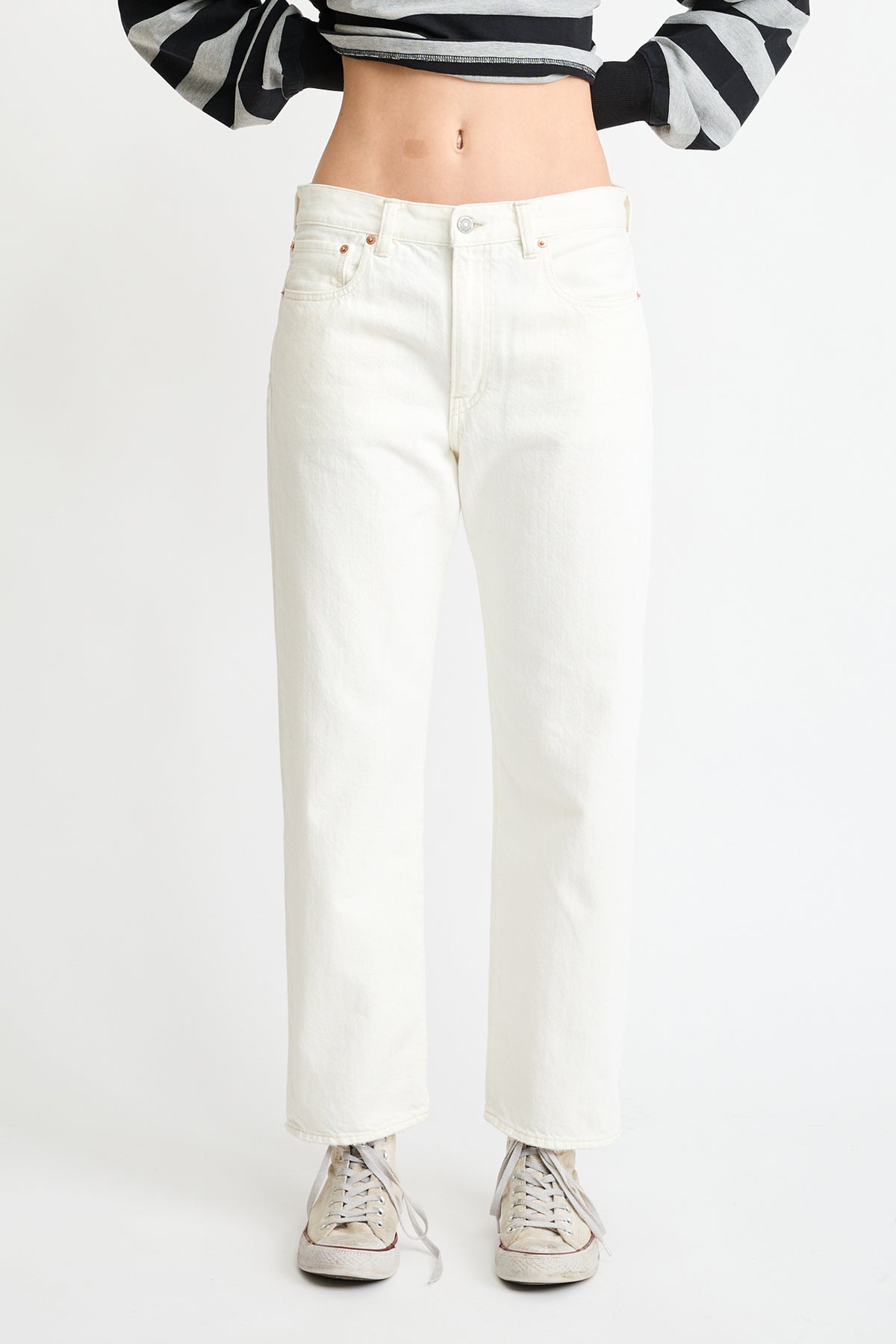 Lucy Boyfriend Jean - Vintage Cream White