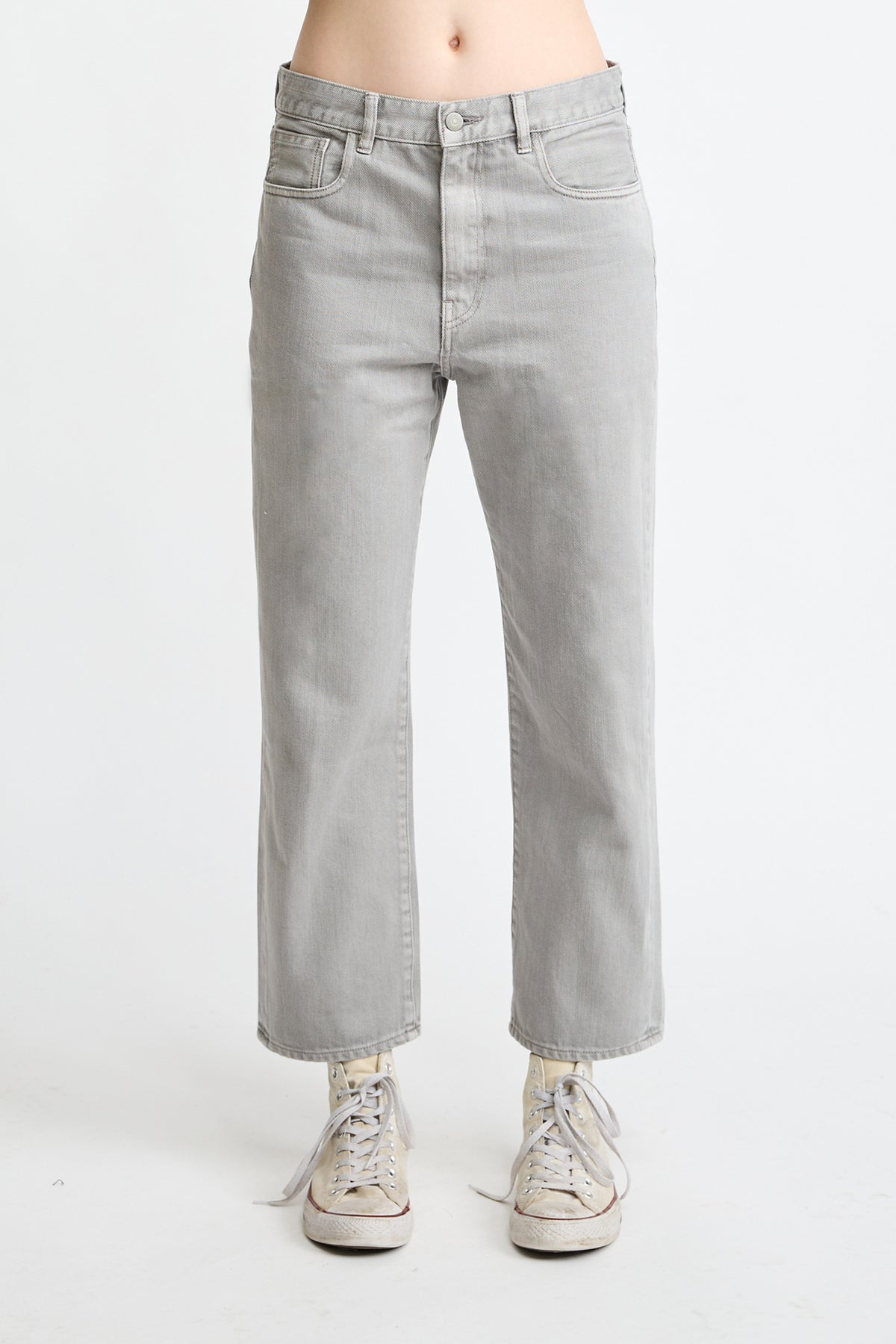 Lucy Boyfriend Jean - Medium Grey