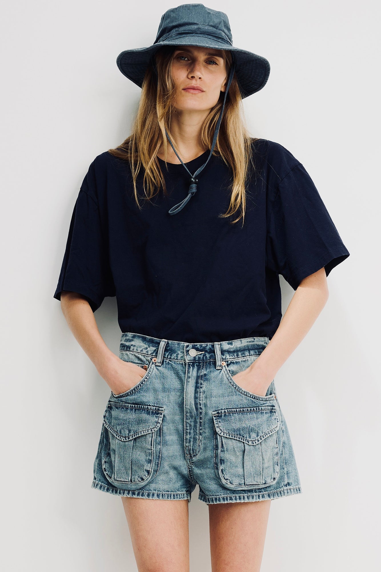 Claire Cargo Short - Holton Indigo