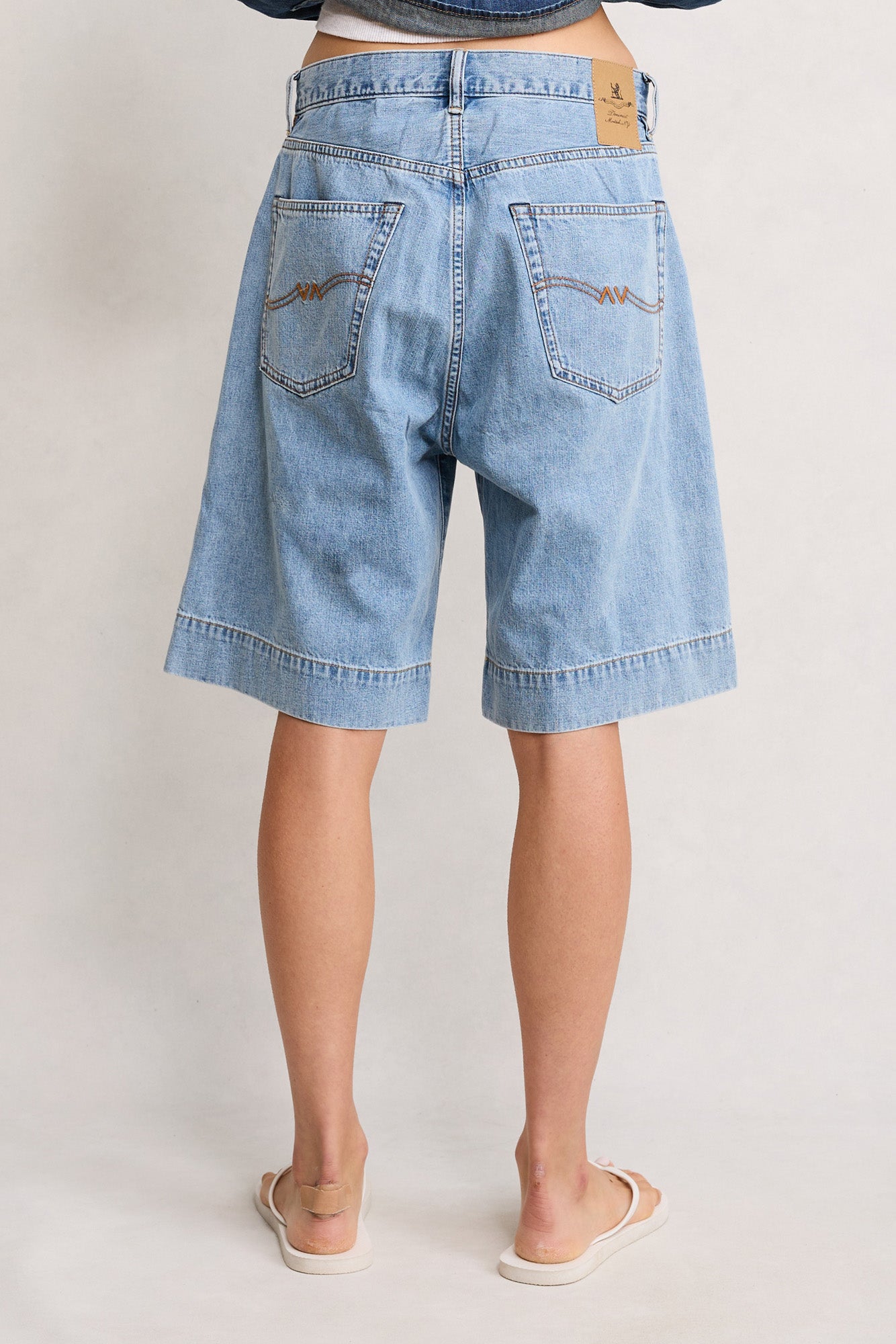 Keaton Relaxed Short - Stone Wash Blue