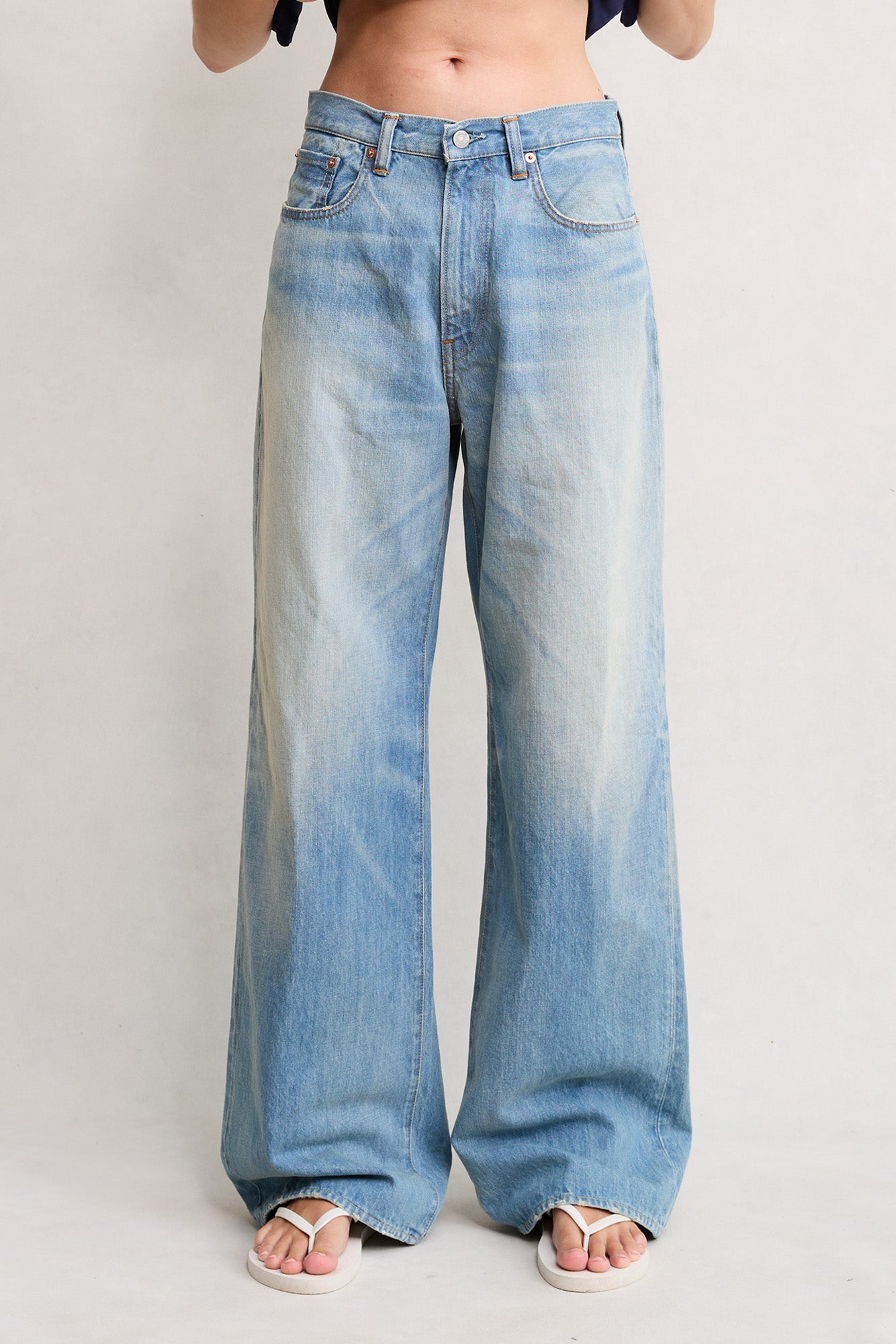 Teri Wide Leg Jean - Maire Blue