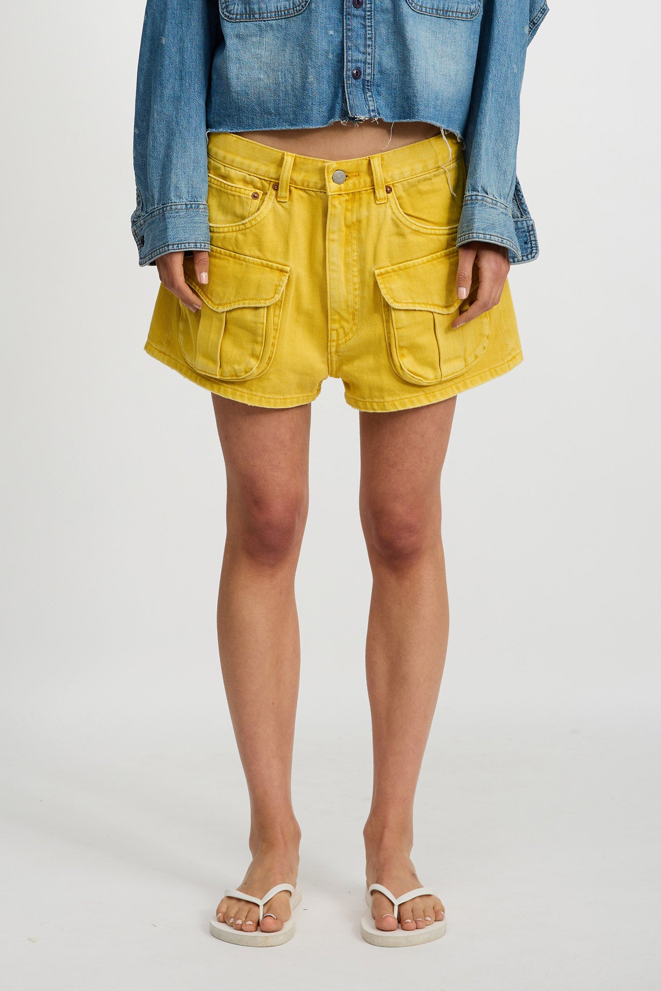 Claire Cargo Short - Vibrant Yellow