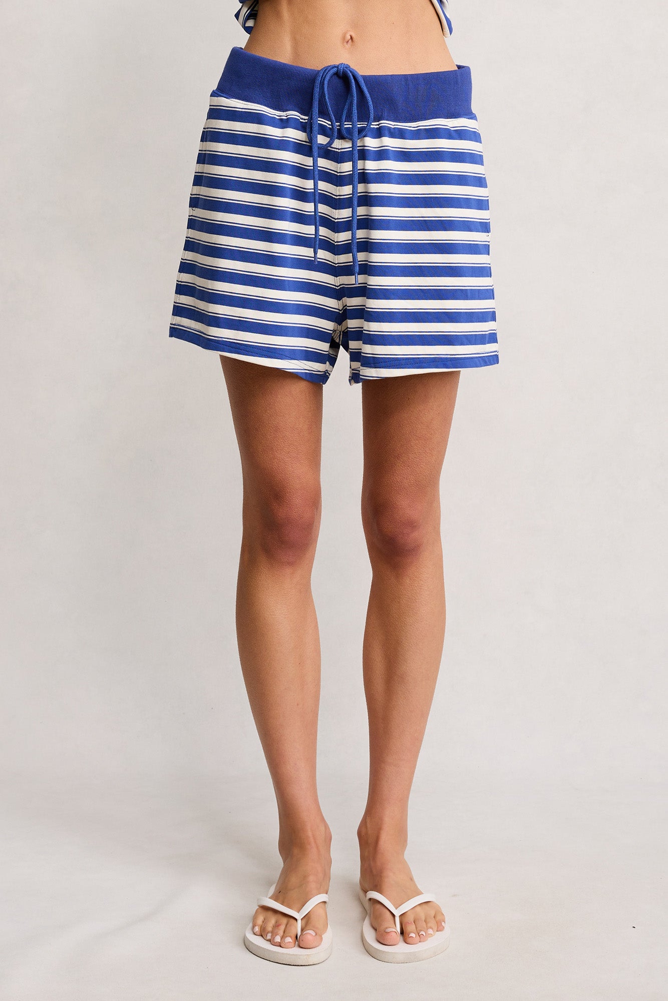 Relaxed Short - Blue Stripe Multi