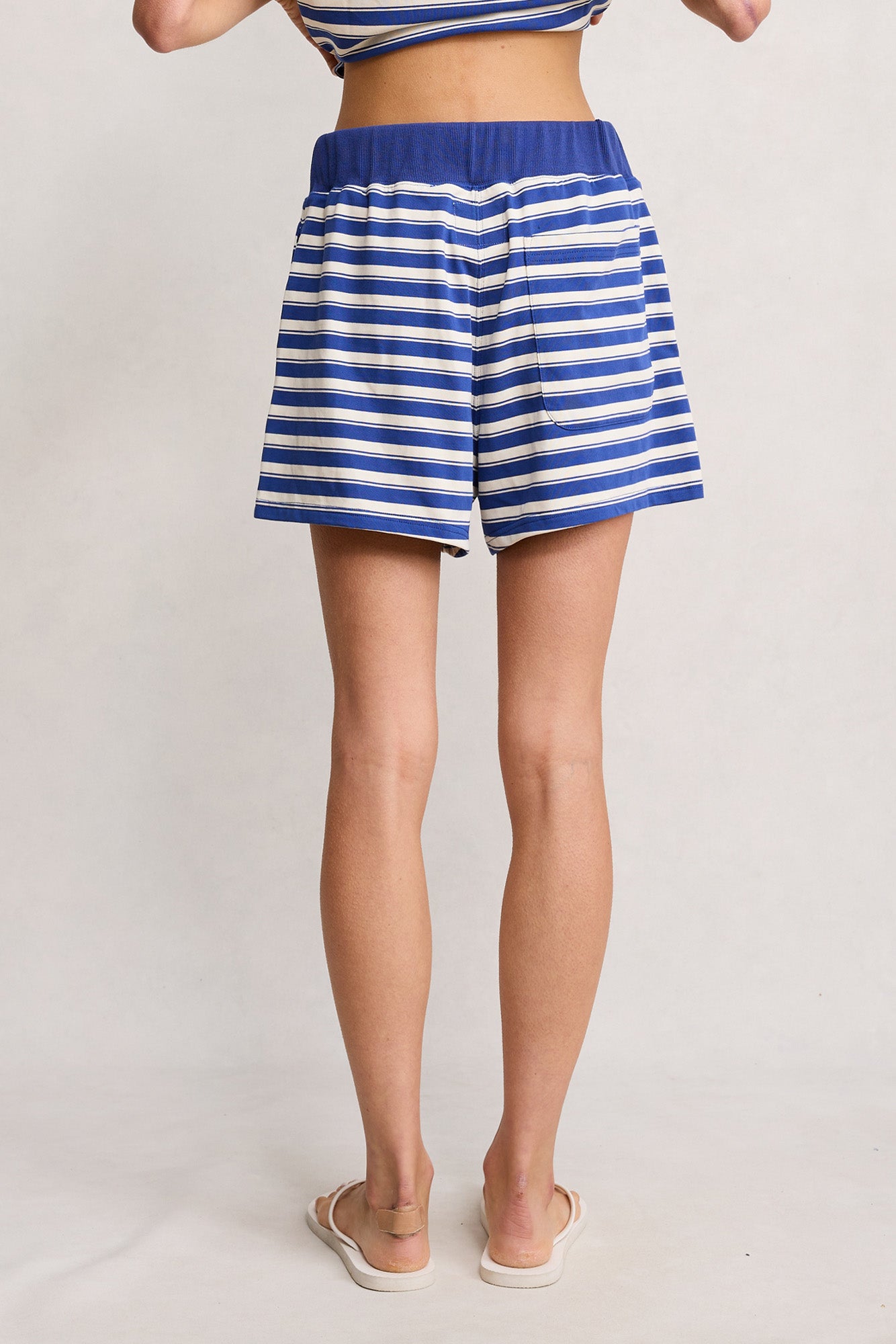 Relaxed Short - Blue Stripe Multi