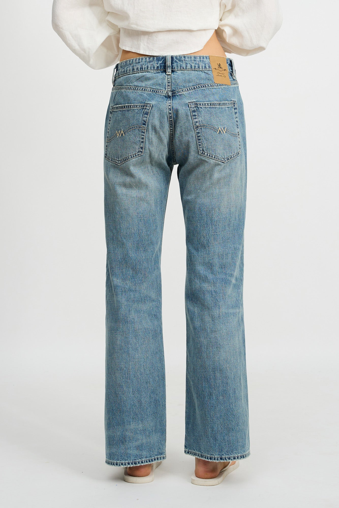 Jenna Cropped Flare Jean - Holton Indigo