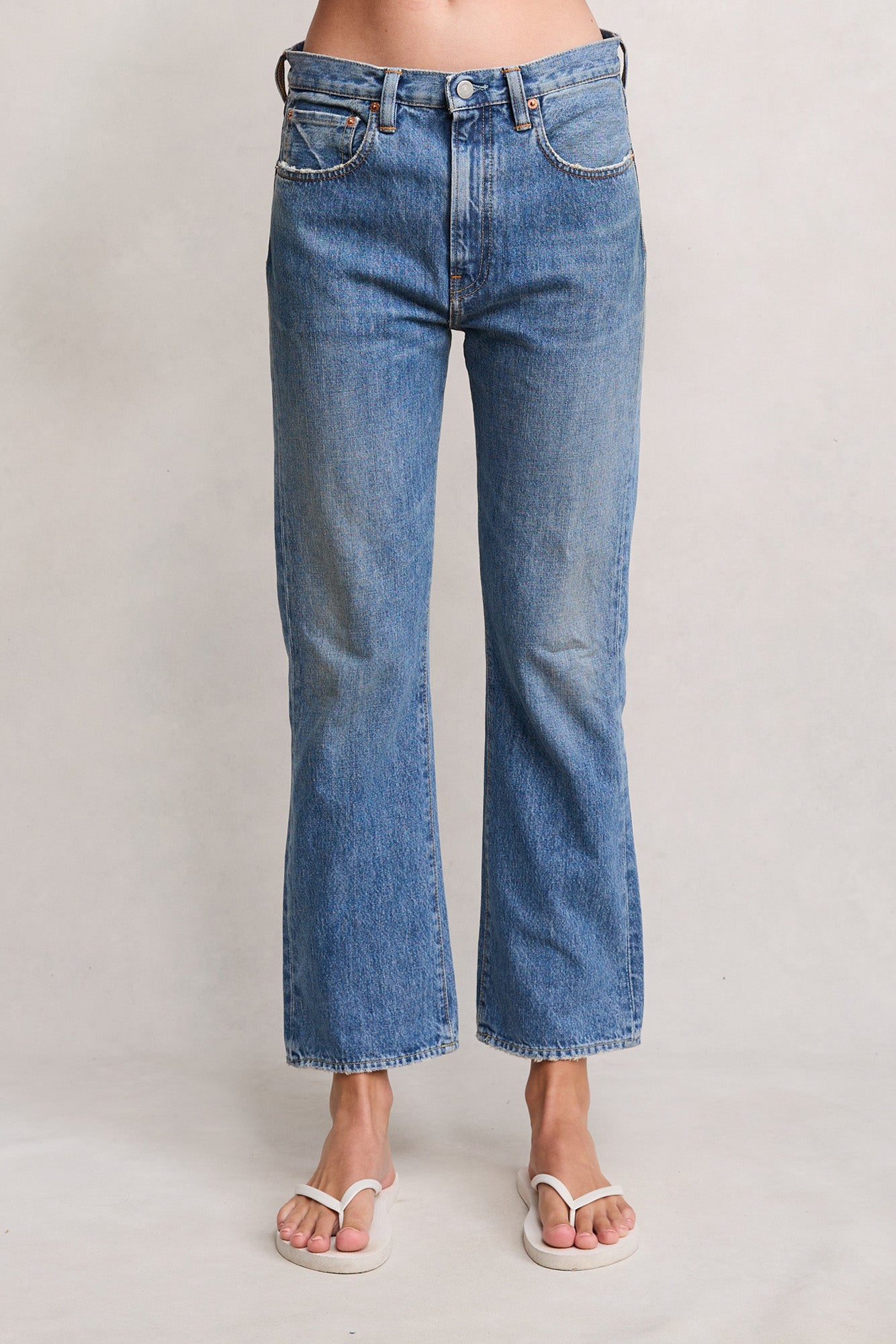 Jaclyn Slim Kick Jean - Rehan Blue