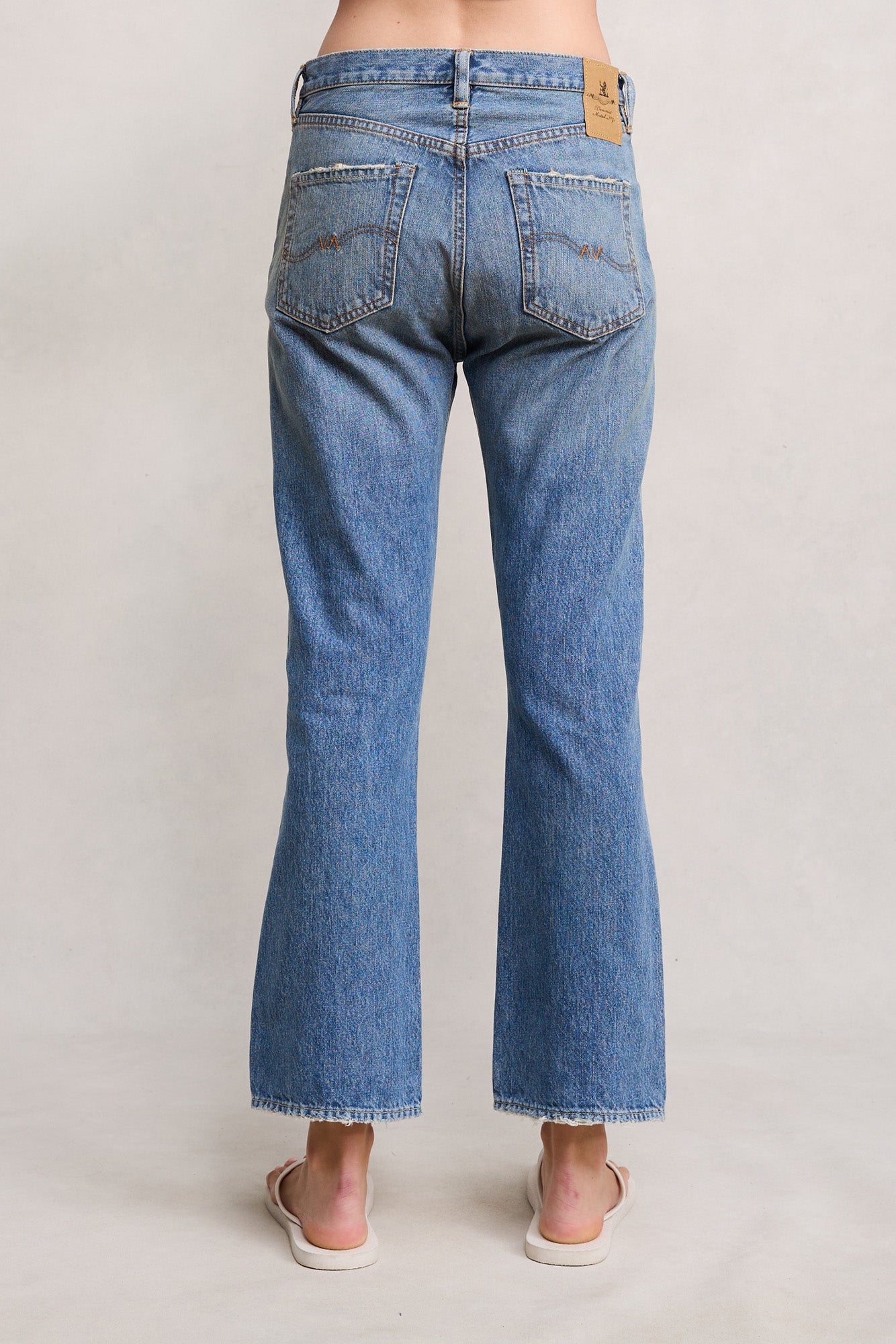 Jaclyn Slim Kick Jean - Rehan Blue