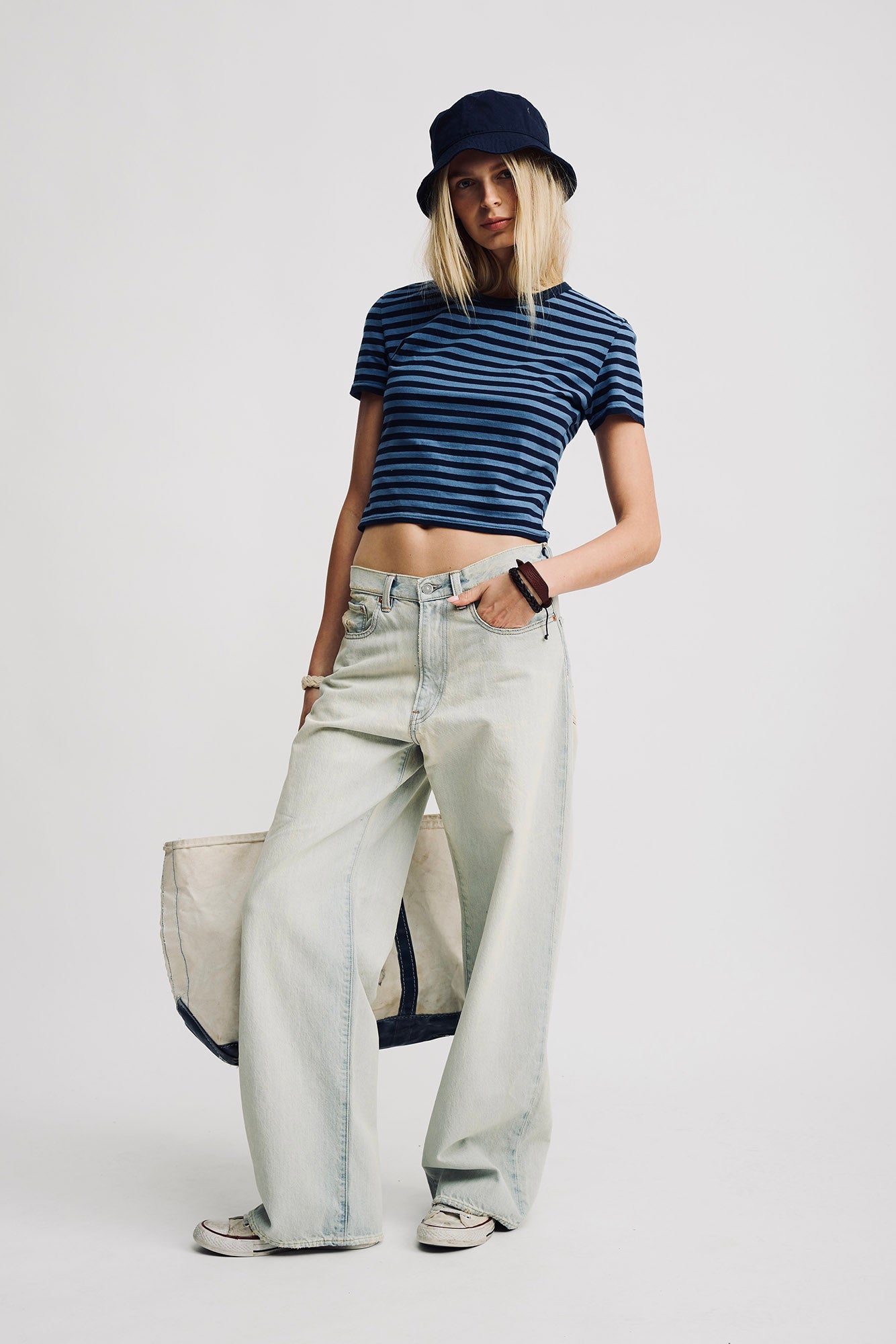 Teri Wide Leg Jeans - Lenox Blue