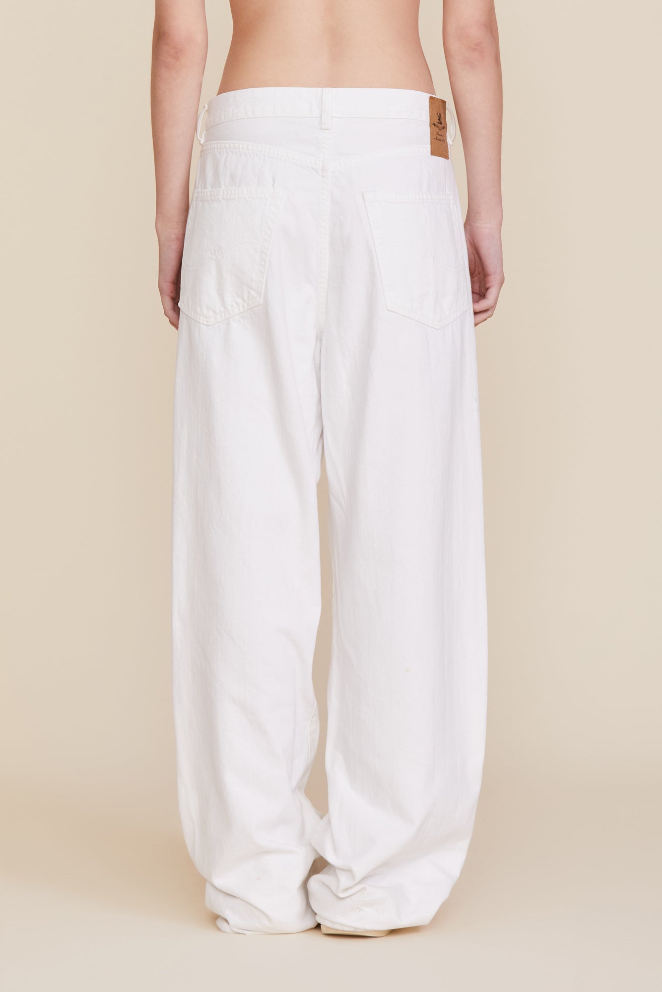 Teri Wide Leg Jean - White
