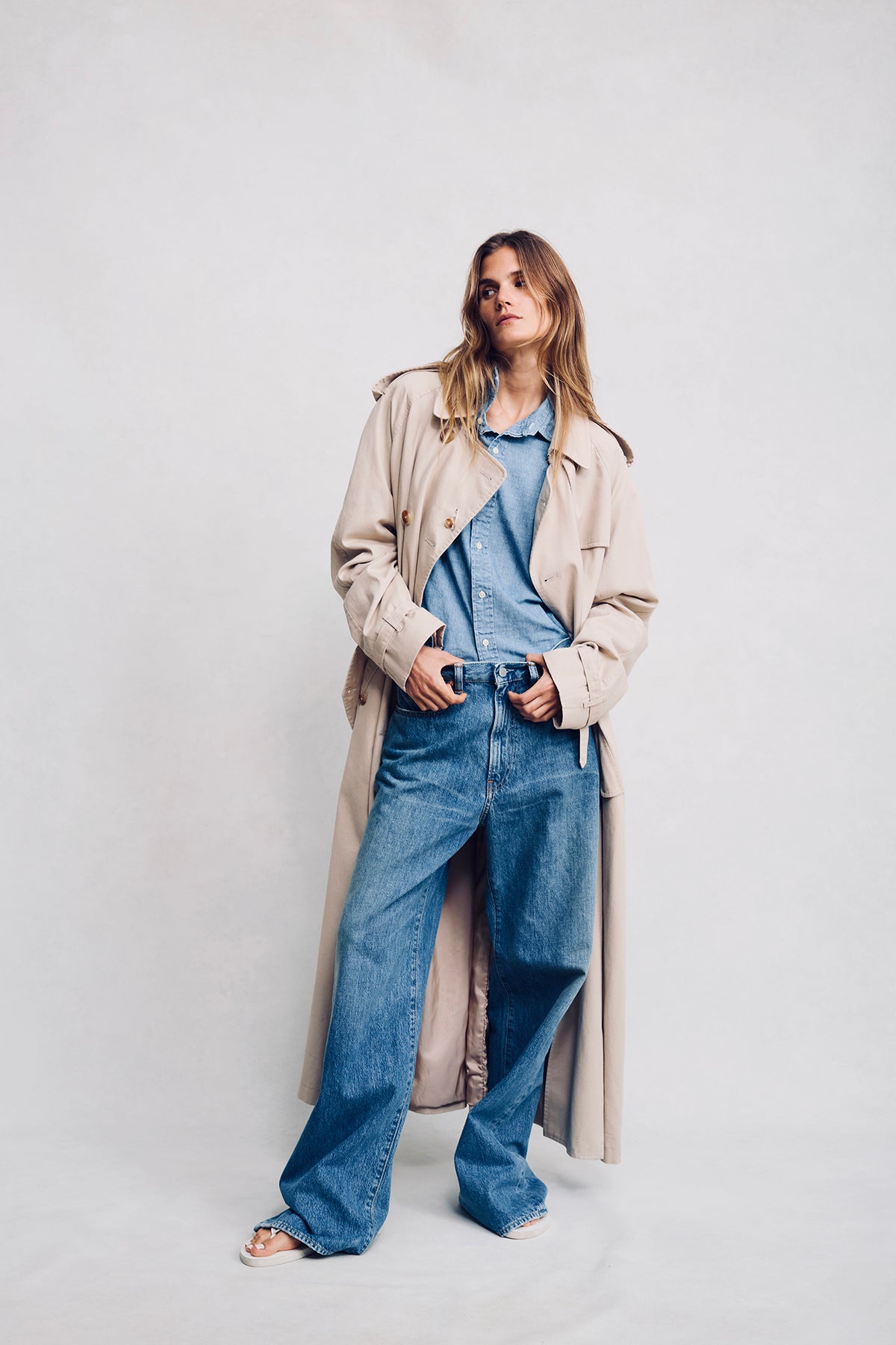 Teri Wide Leg Jean - Rehan Blue