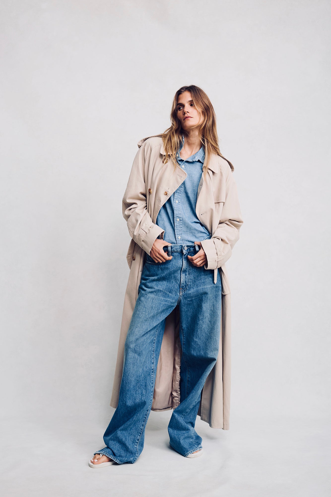 Teri Wide Leg Jean - Rehan Blue