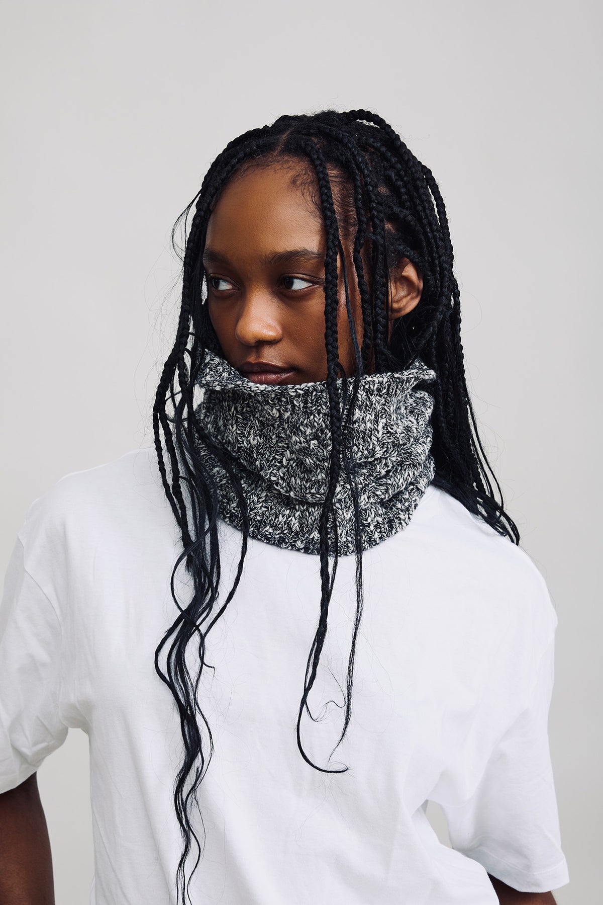 Classic Snood - Heather Black