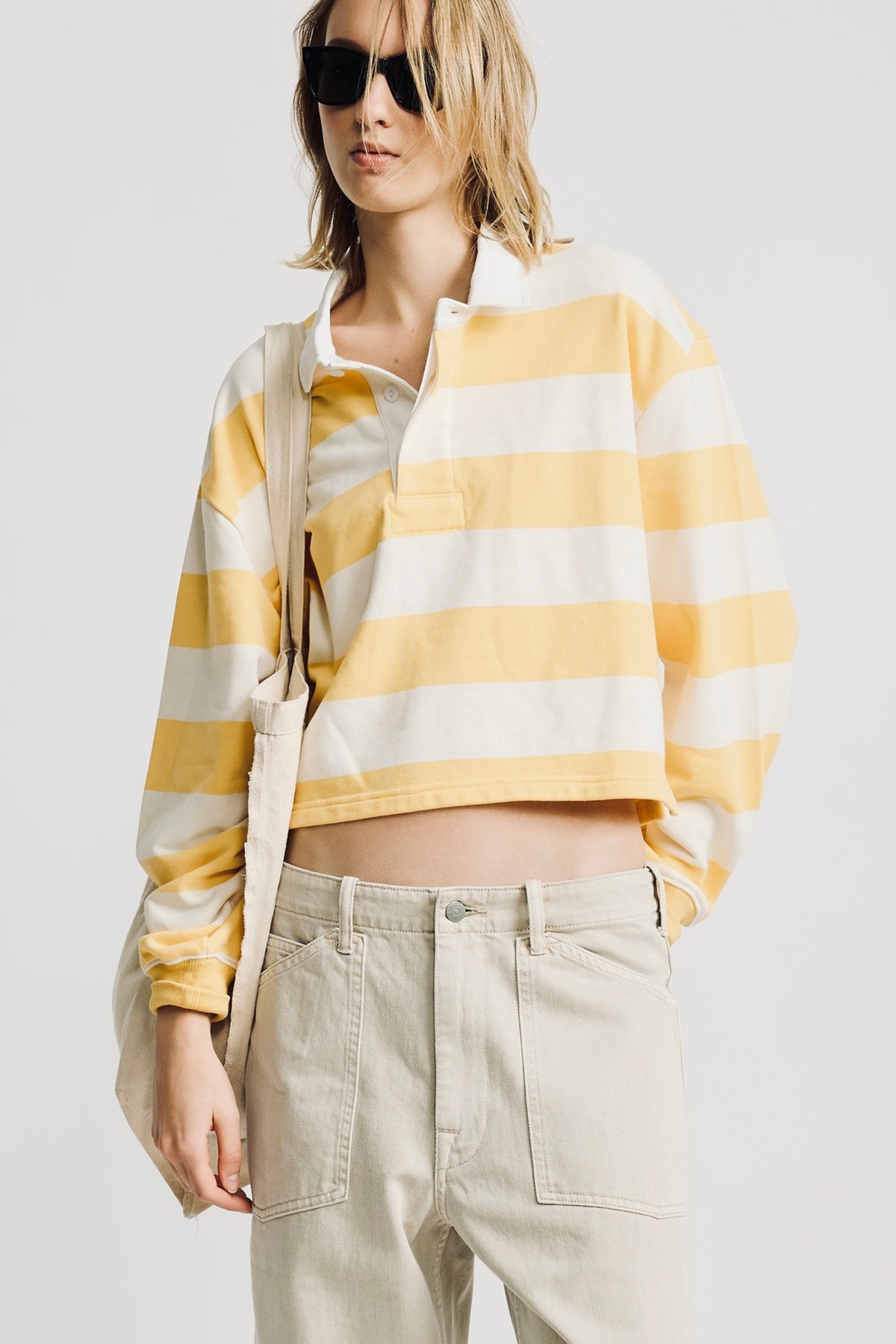 Charlie Rugby Tee - Jumbo Yellow Stripe