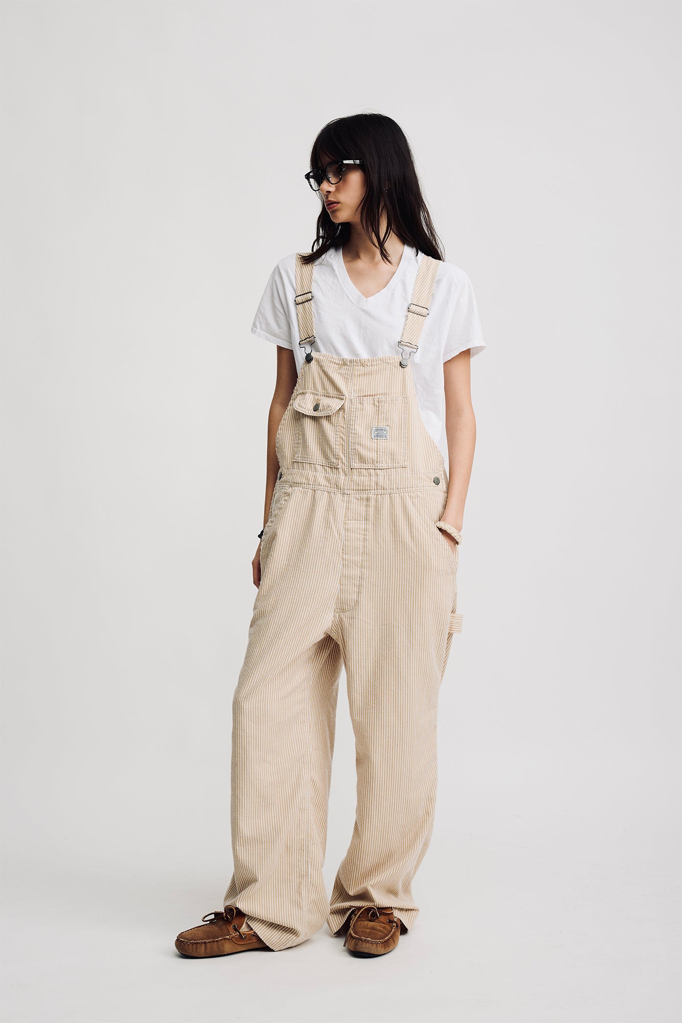 Slouch Bib Overall - Railroad Khaki