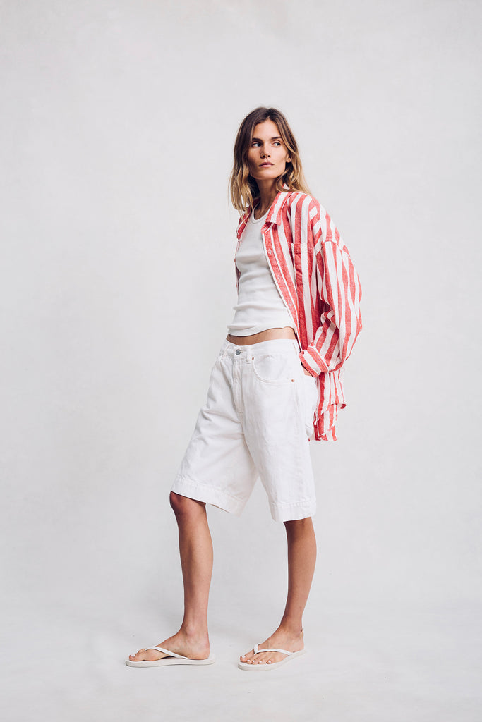 Keaton Relaxed Short - White Wash