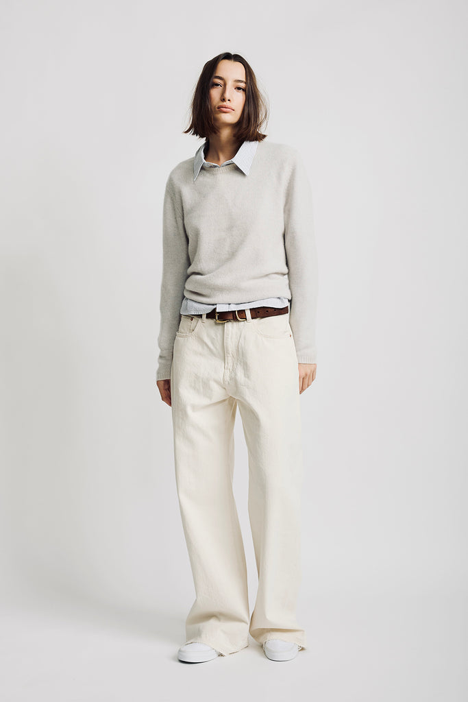Teri Wide Leg Jean - Barley Khaki