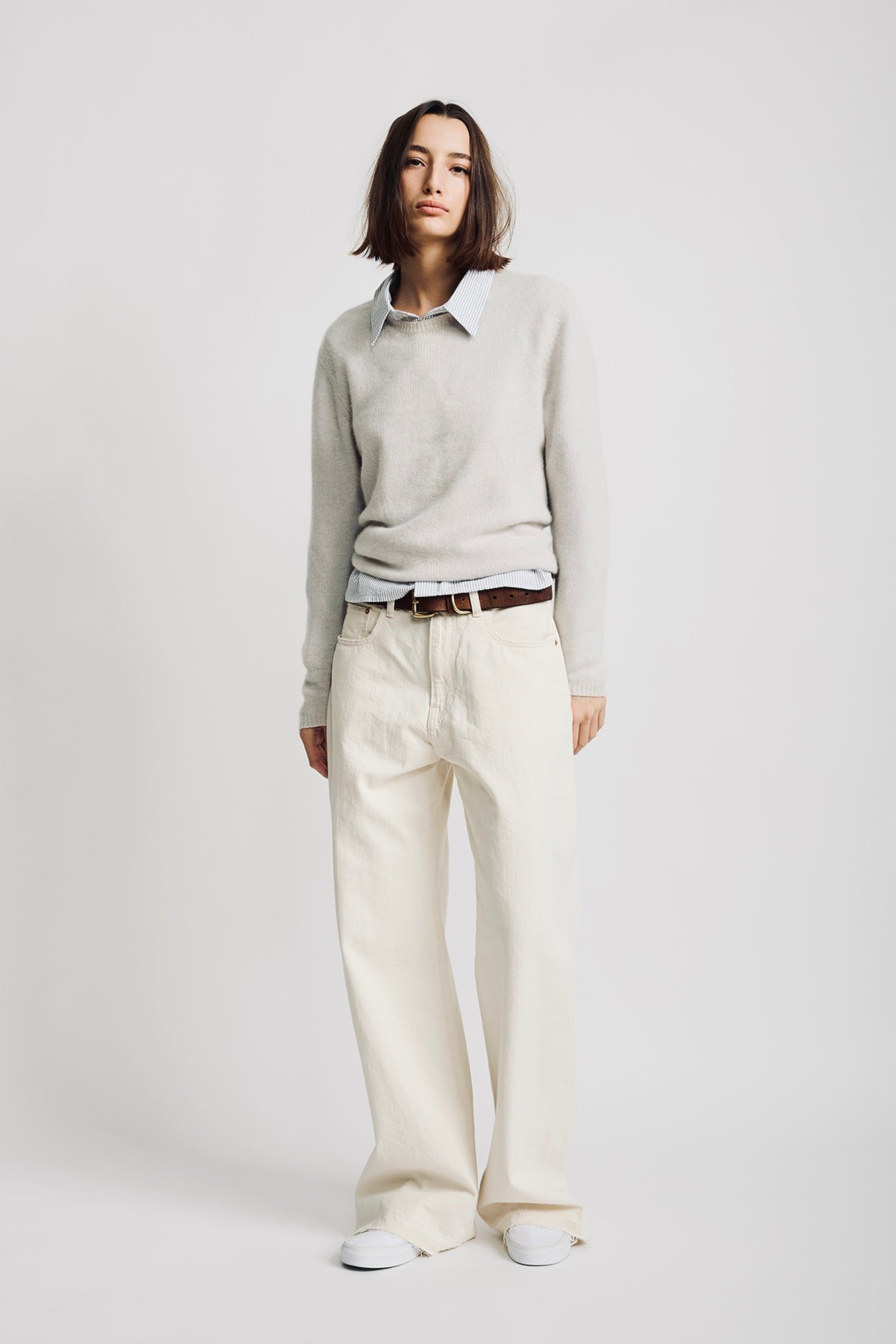Teri Wide Leg Jean - Barley Khaki