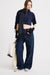 Teri Wide Leg Chino Pant - Midnight Navy Blue