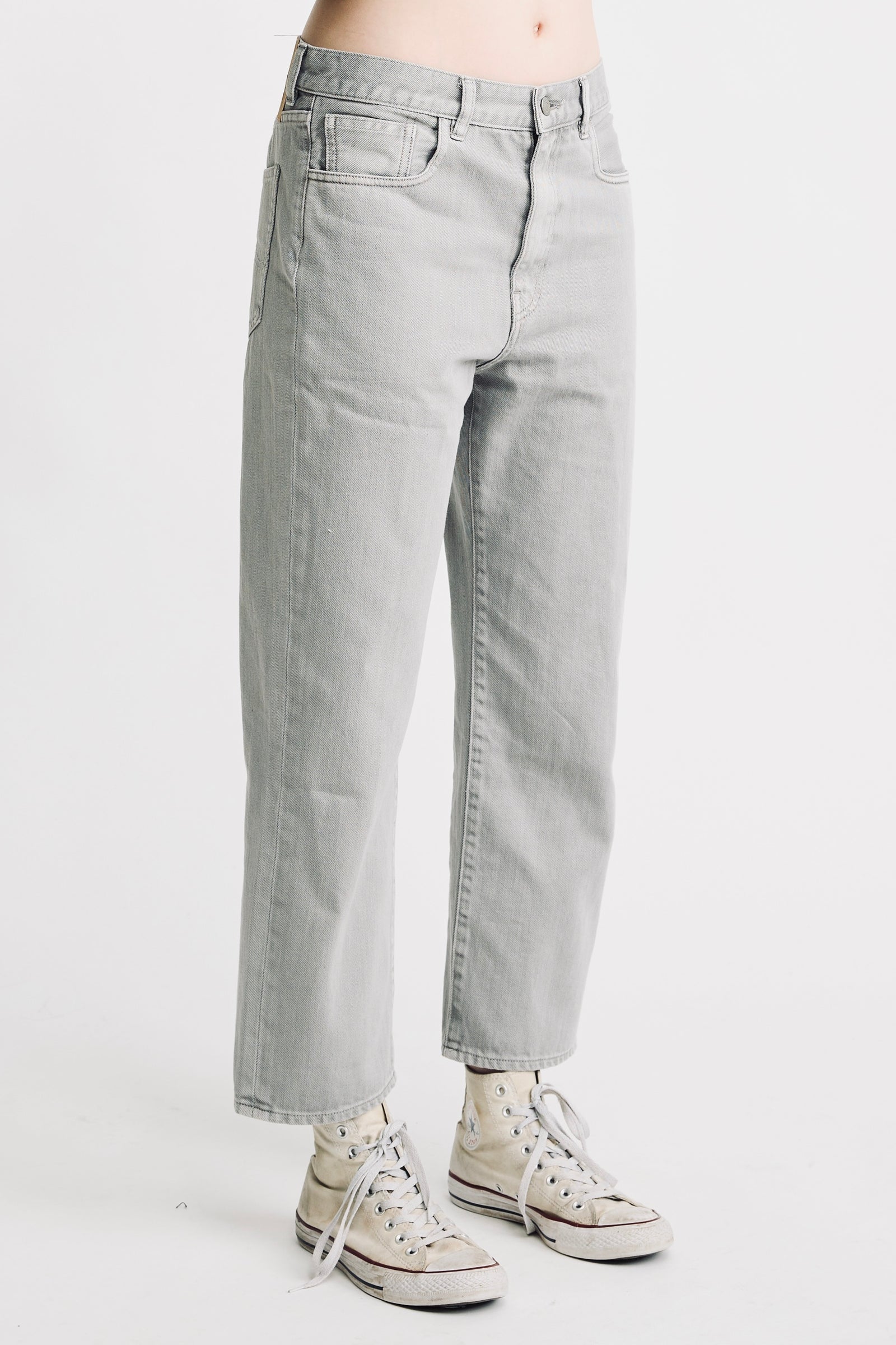 Lucy Boyfriend Jean - Medium Grey