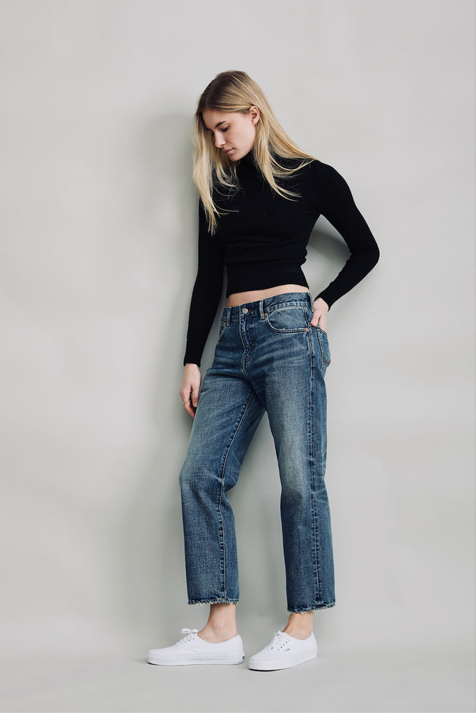 Lindsay Slim Boyfriend Jean - Burke Indigo