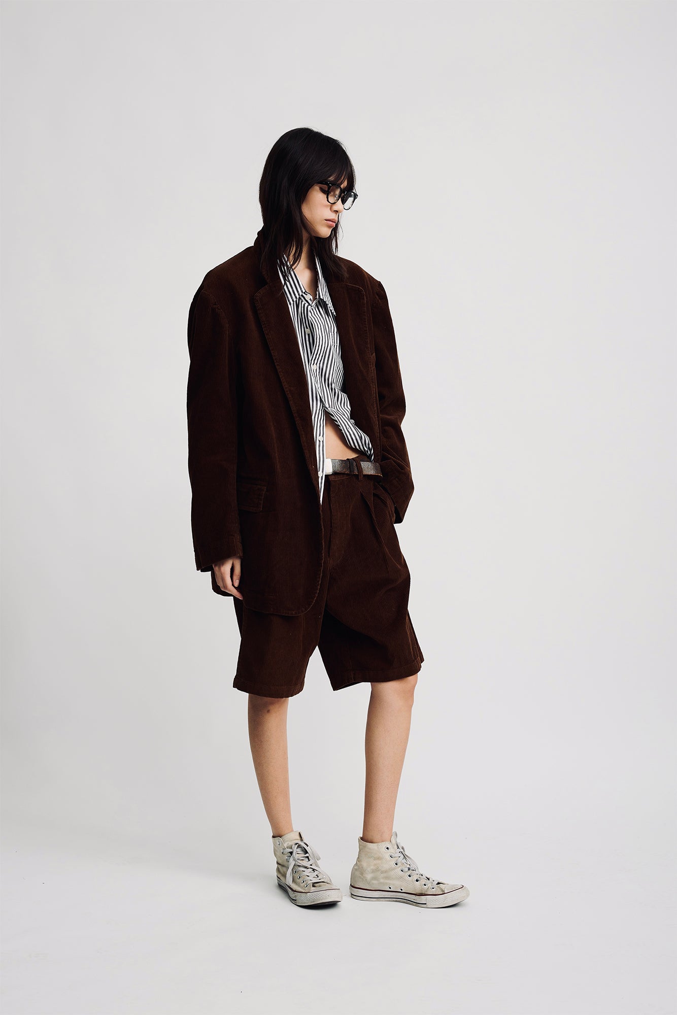 Deconstructed Blazer - Brown Corduroy