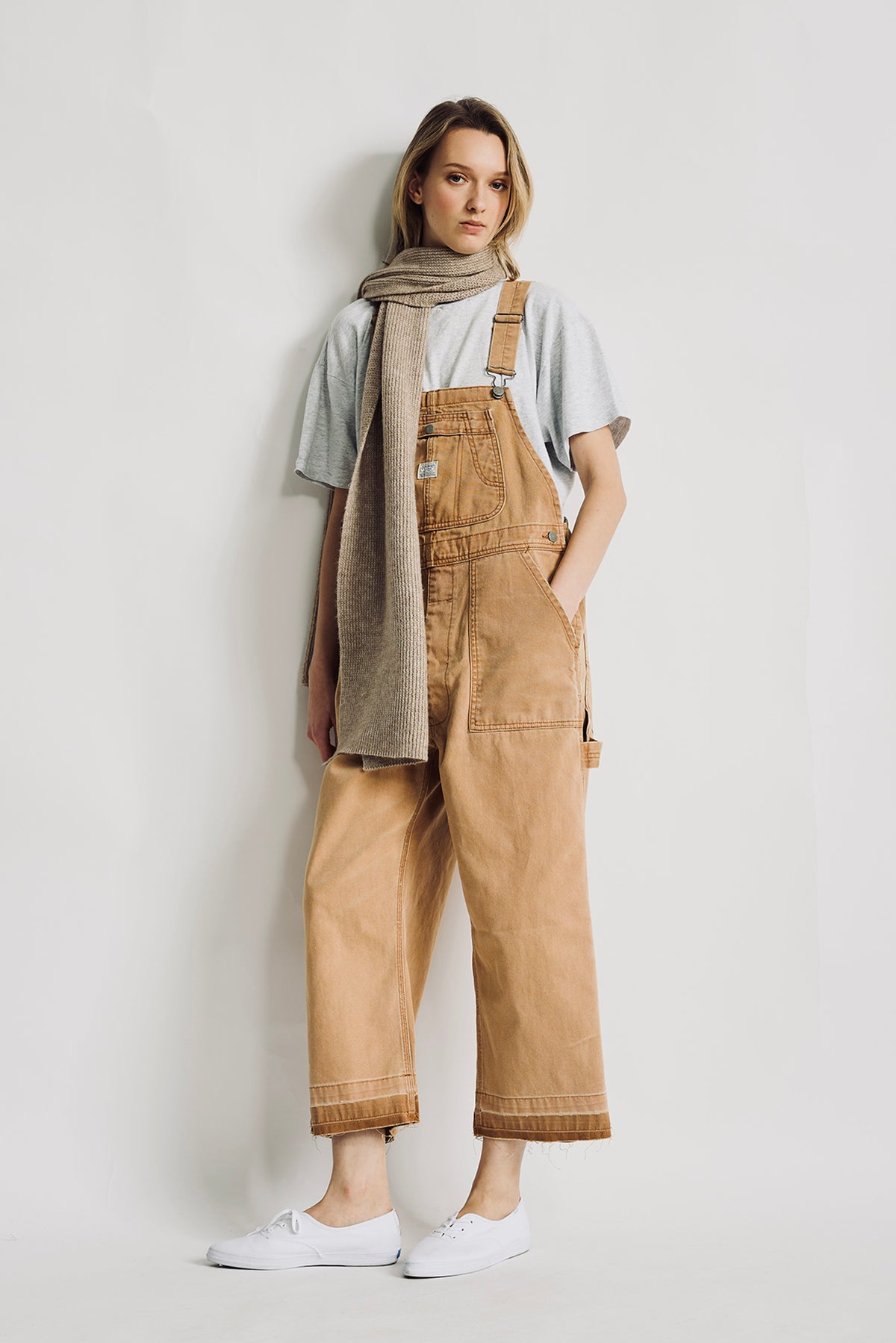 Relaxed Overall - Worn Khaki Canvas