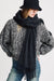 Cable Sweater W/Rolled Neck - Marled Charcoal Grey