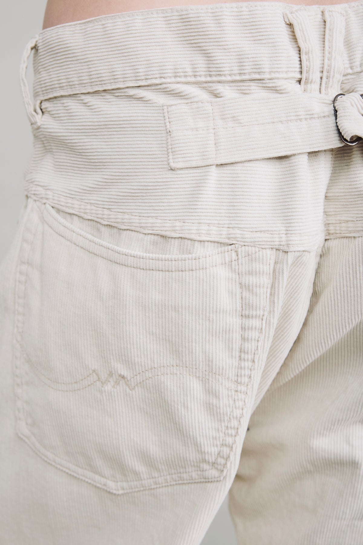 All Fit Jean - Ecru White Pinwale Cord