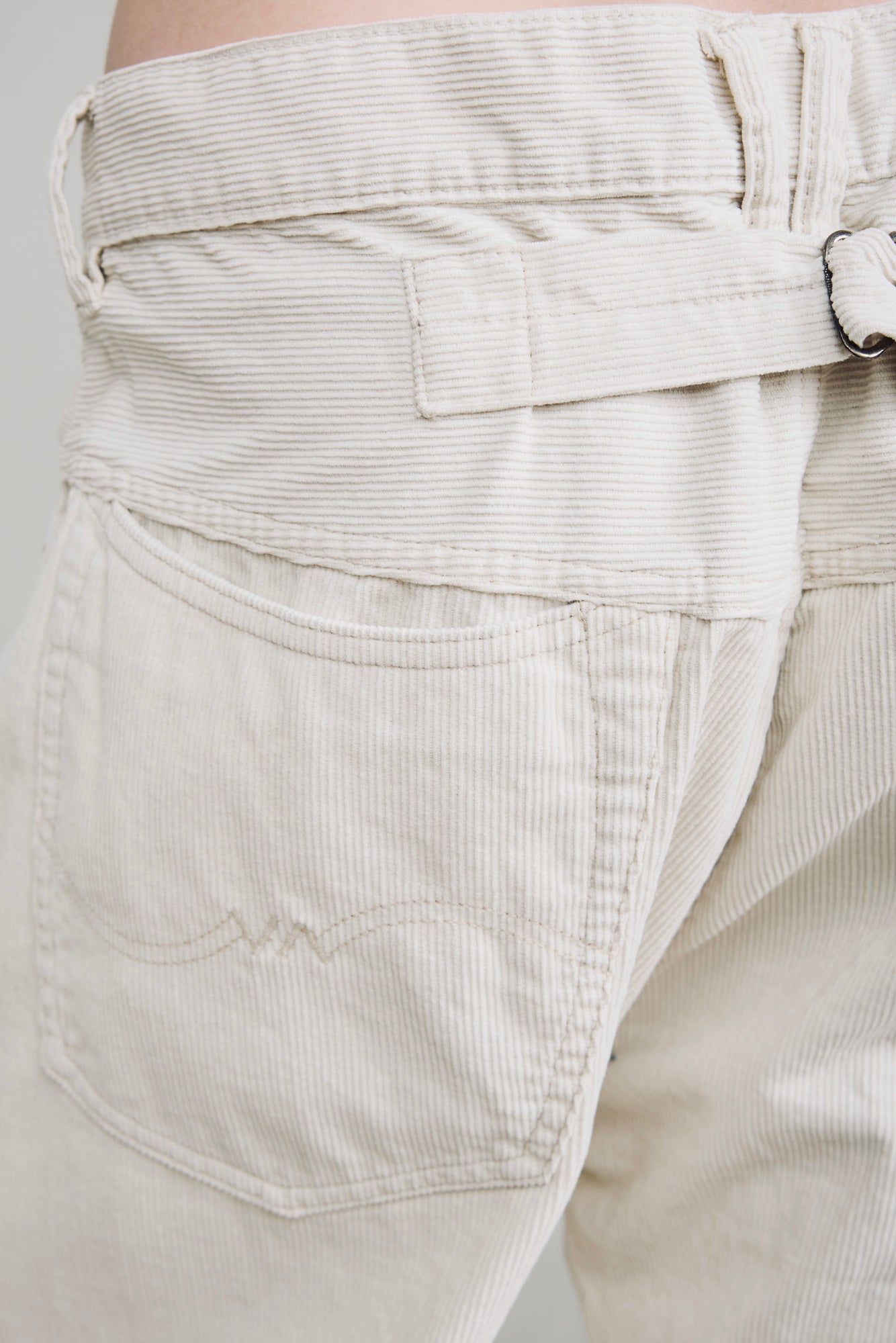 All Fit Jean - Ecru White Pinwale Cord