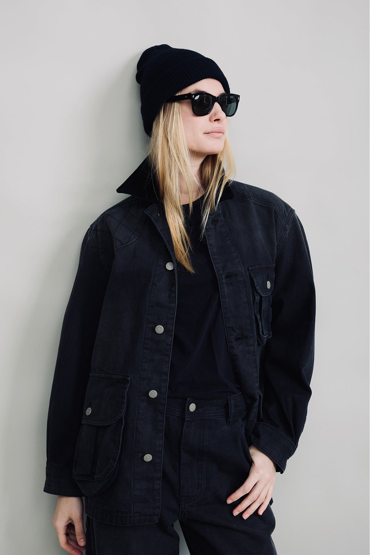 Relaxed Field Jacket - Worn Black Canvas