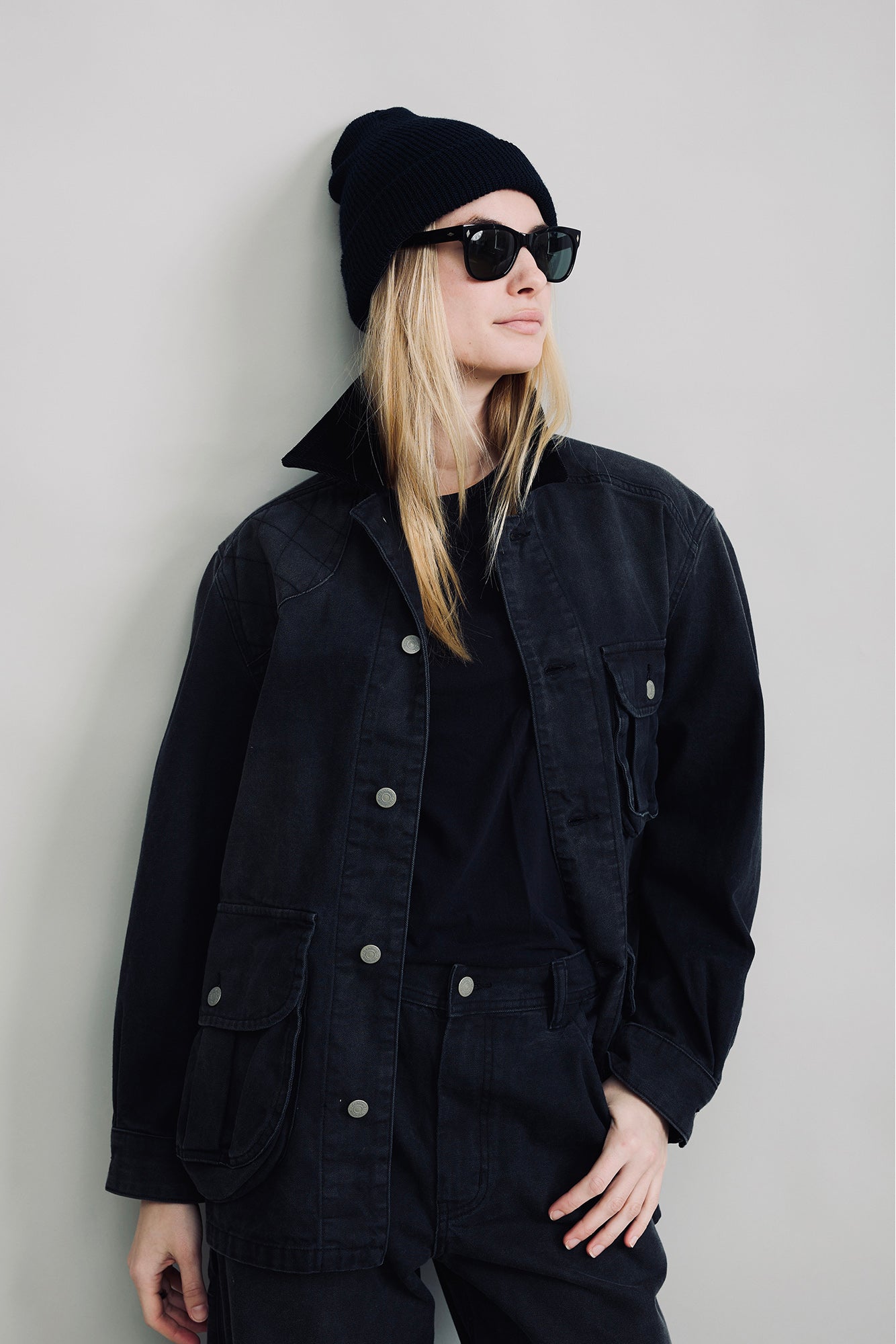 Relaxed Field Jacket - Worn Black Canvas
