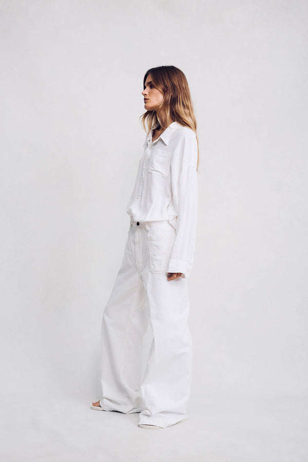 Deck Pant - White Wash - denimist
