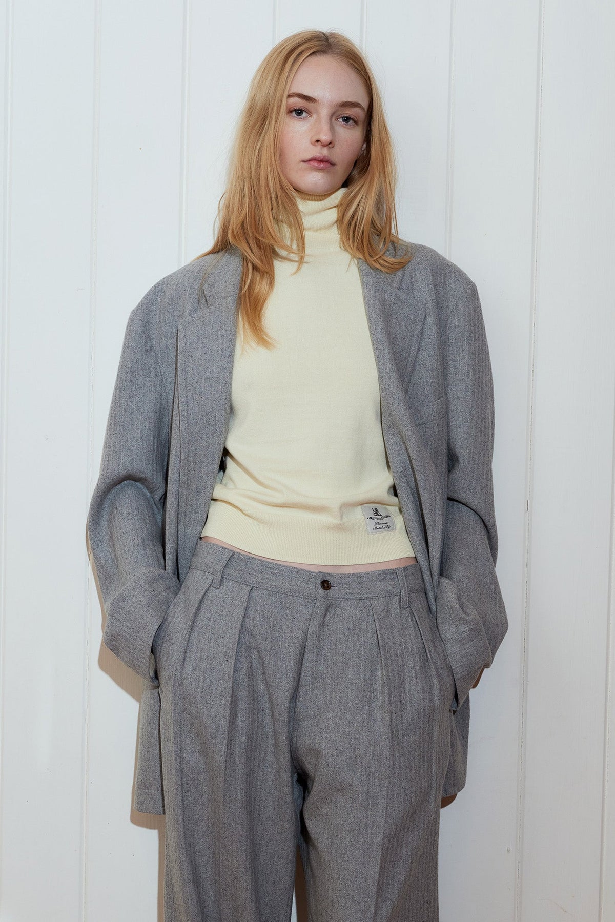 Deconstructed Blazer - Light Grey