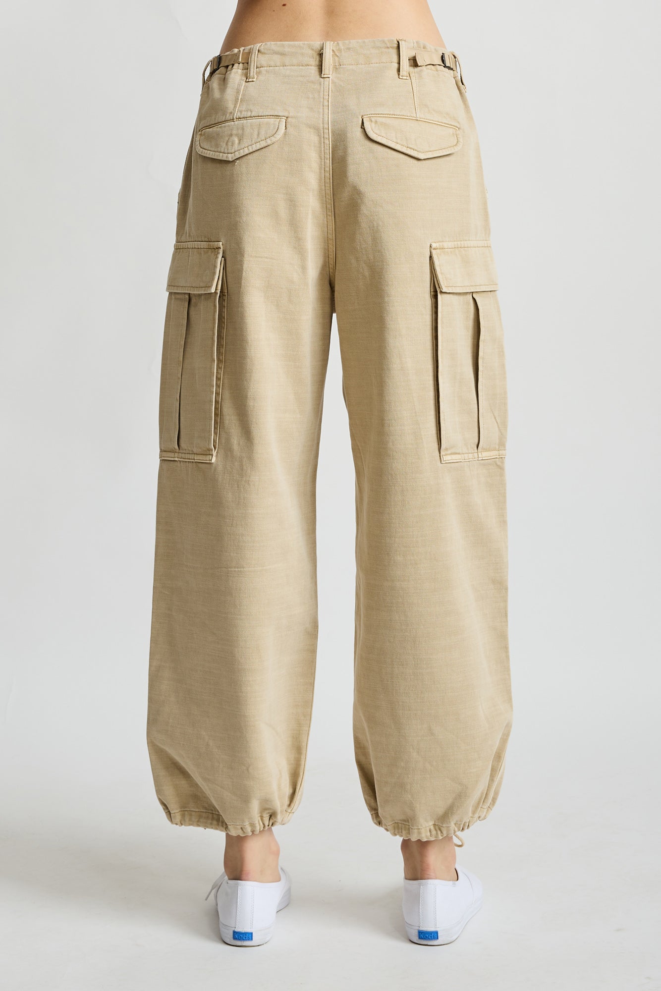 Cropped Cargo - Khaki Sand
