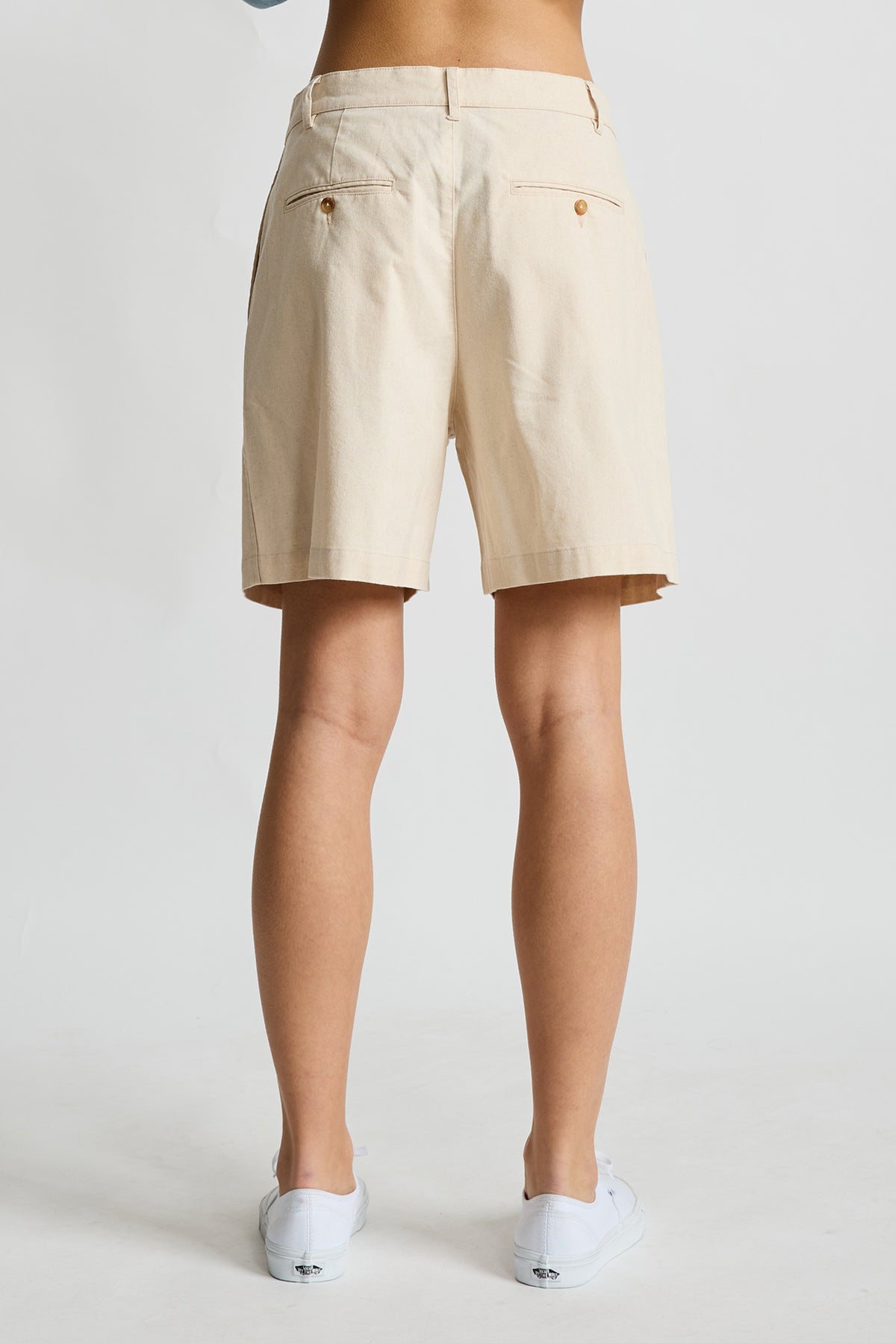 Olivia Relaxed Pleated Short - Light Brown