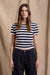 Striped Baby T - Ecru /Navy Wide Stripe | Denimist