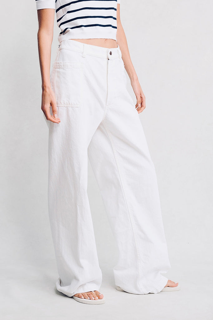 Deck Pant - White Wash