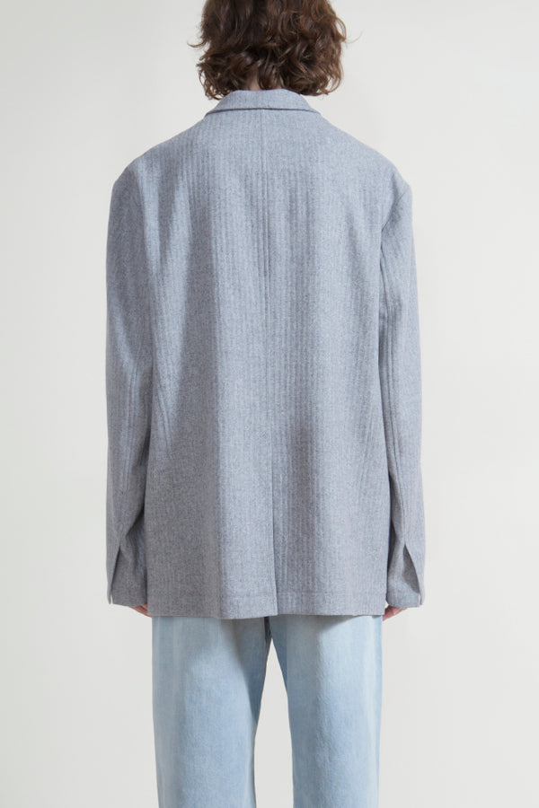 DENIMIST DECONSTRUCTED BLAZERドゥーズィエムクラス Deconstructed Blazer - Light Grey - denimist